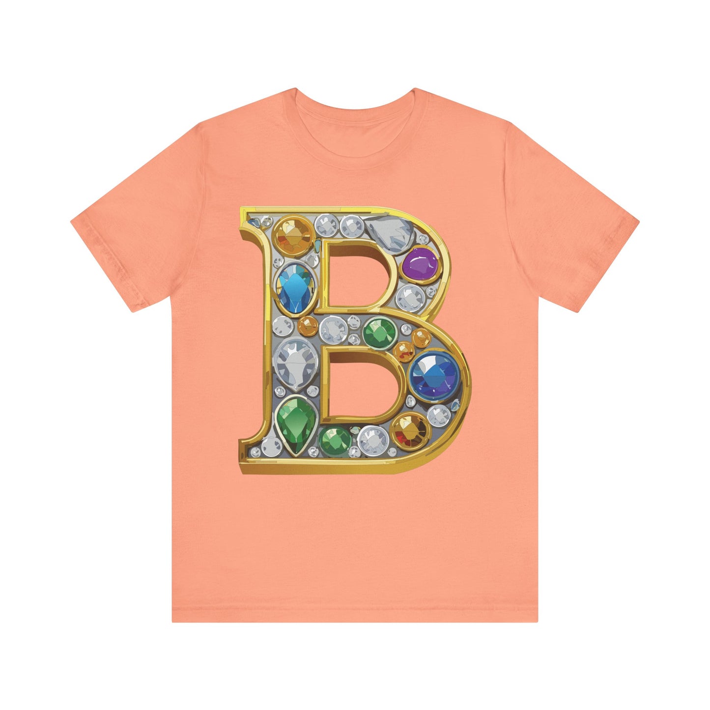 Letter Shirt, Shirt with Letters, Tee Shirt with Gold Letter, Shirt with Antique Letters