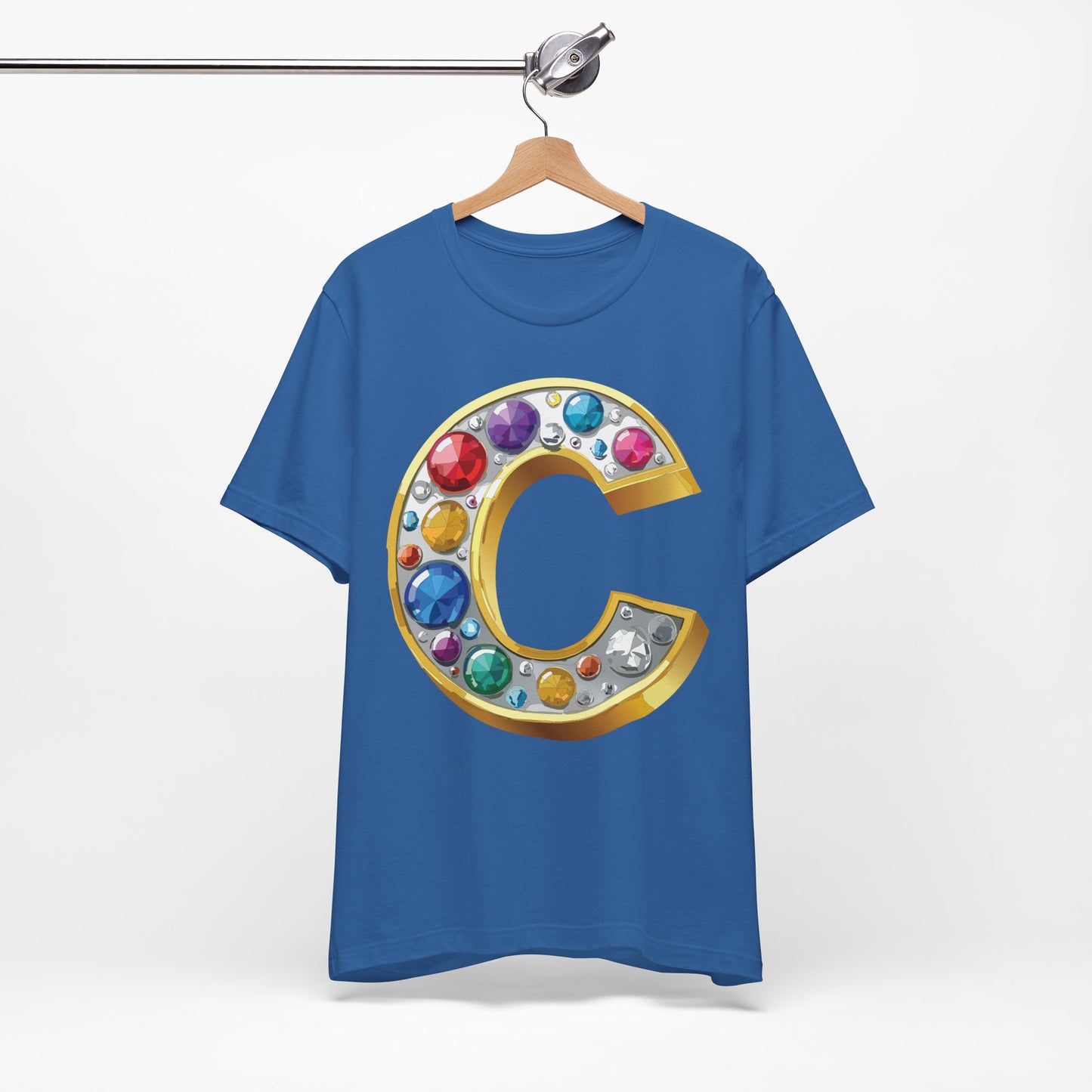 Letter Shirt, Shirt with Letters, Tee Shirt with Gold Letter, Shirt with Antique Letters