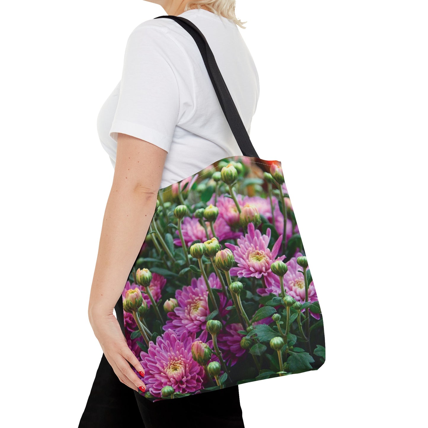 Canvas Bag with Floral Prints