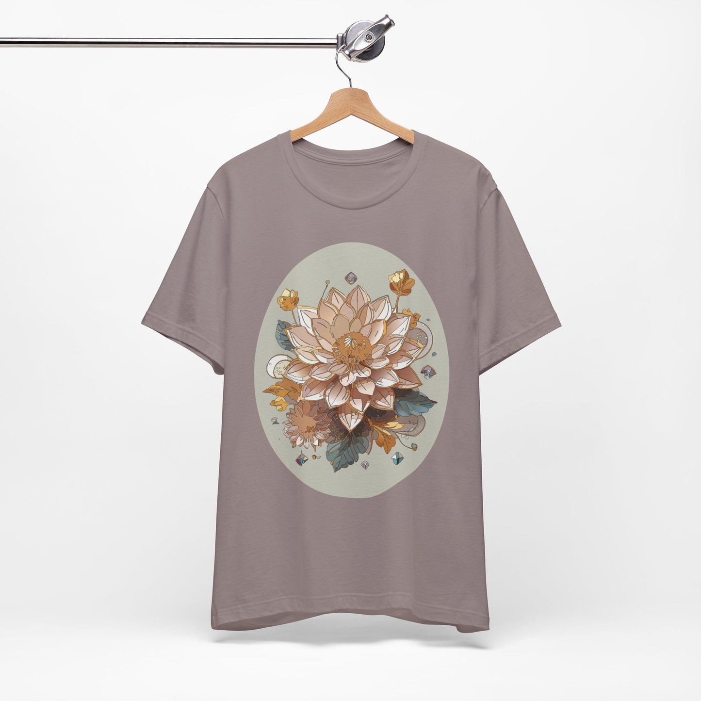 Floral Shirt, Flower Shirt, Tee Shirt with Antique Flower
