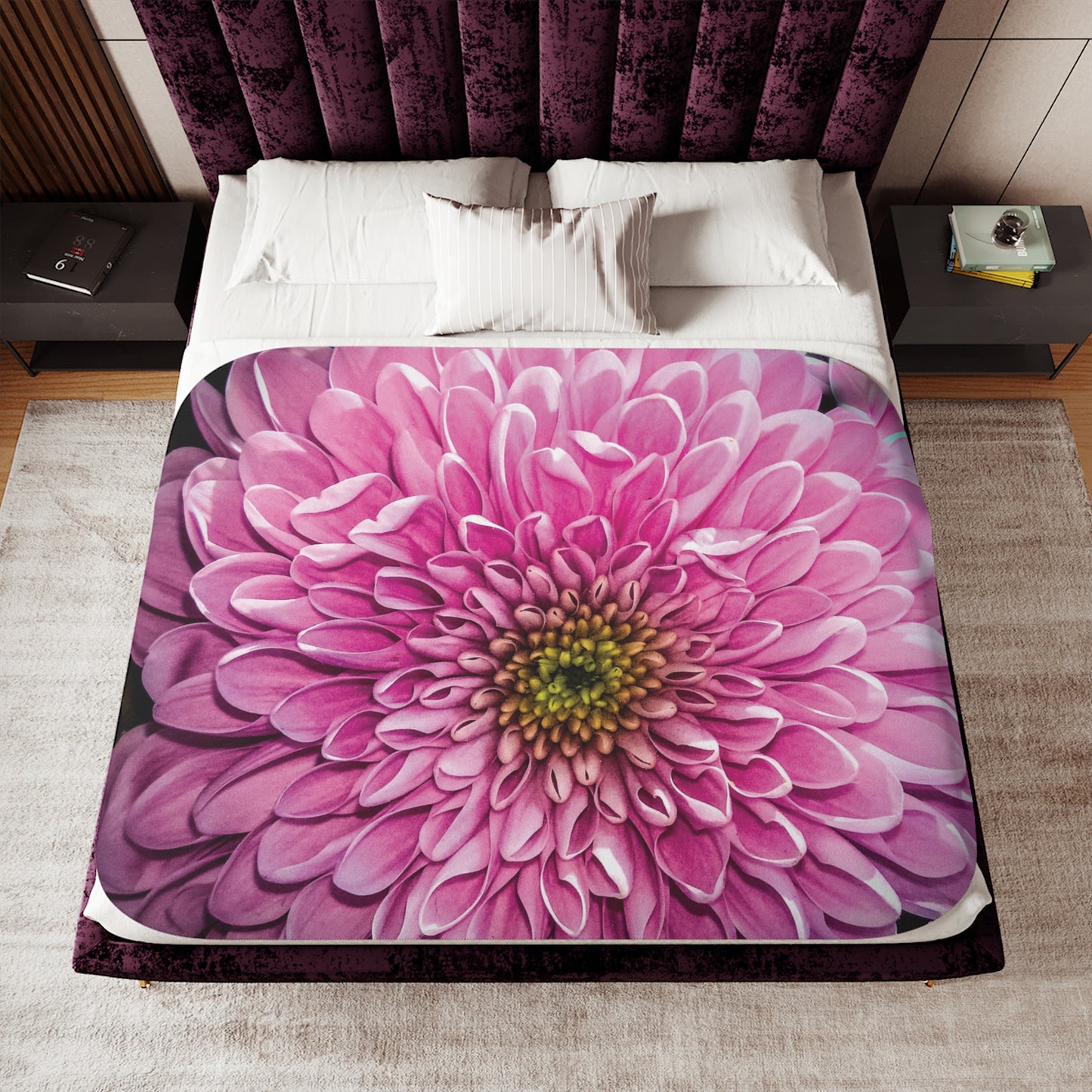 Floral Sherpa Blanket