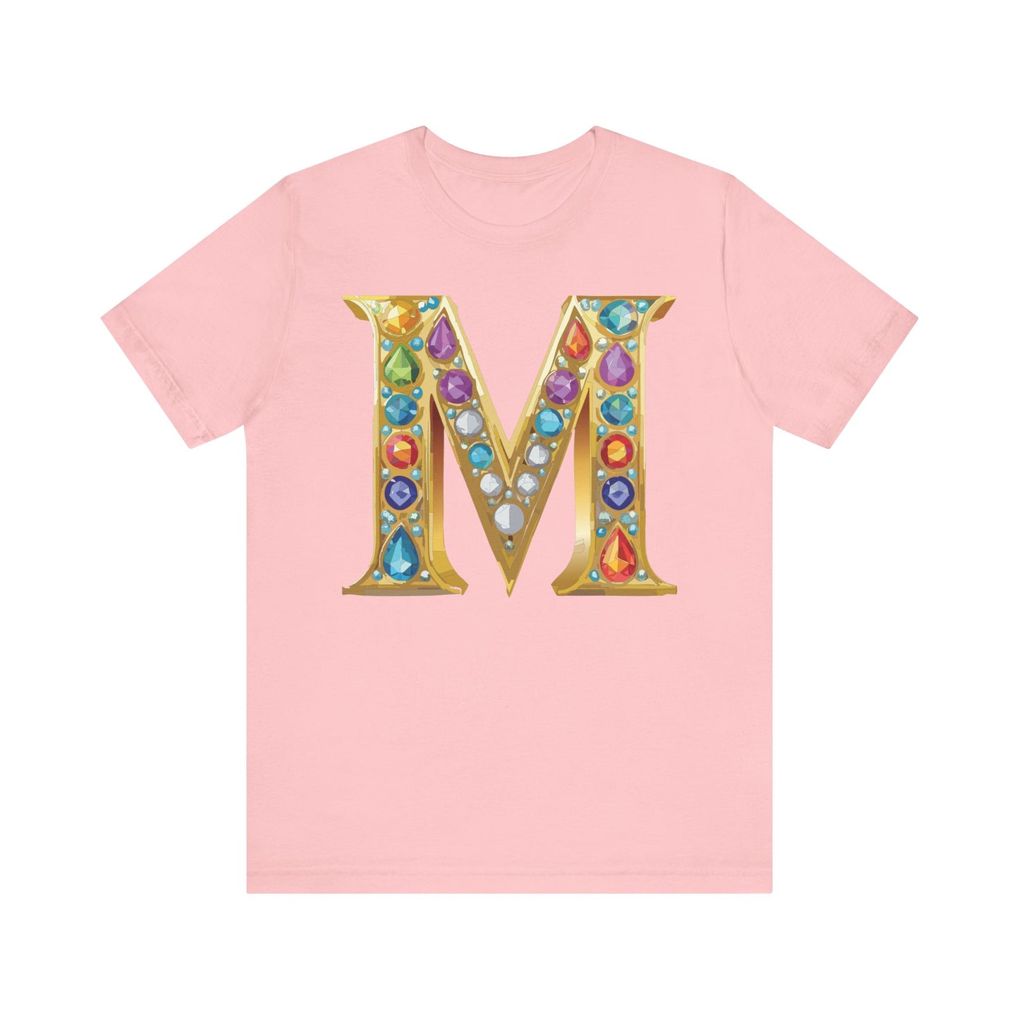 Letter Shirt, Shirt with Letters, Tee Shirt with Gold Letter, Shirt with Antique Letters
