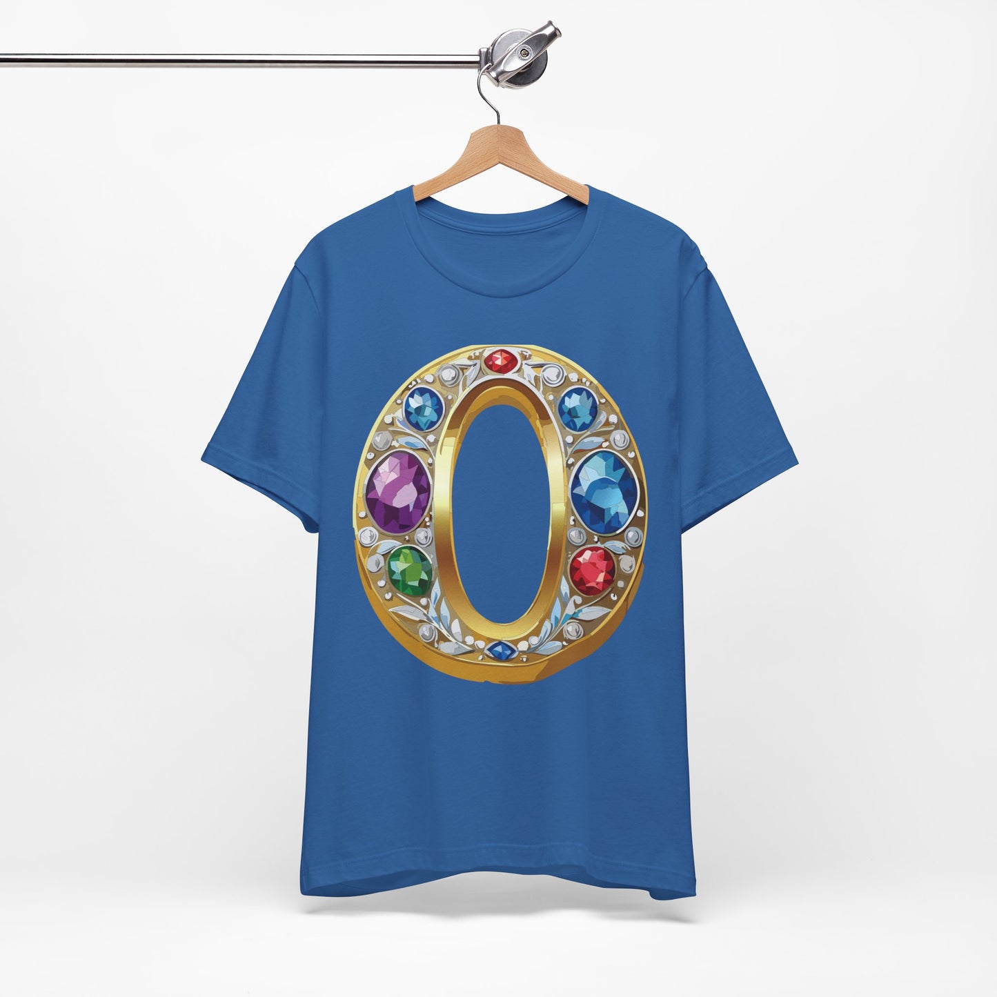 Letter Shirt, Shirt with Letters, Tee Shirt with Gold Letter, Shirt with Antique Letters
