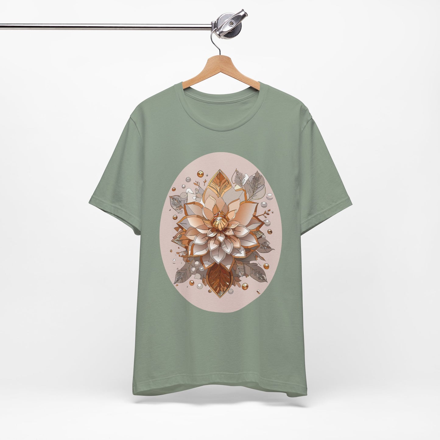 Floral Shirt, Flower Shirt, Tee Shirt with Antique Flower