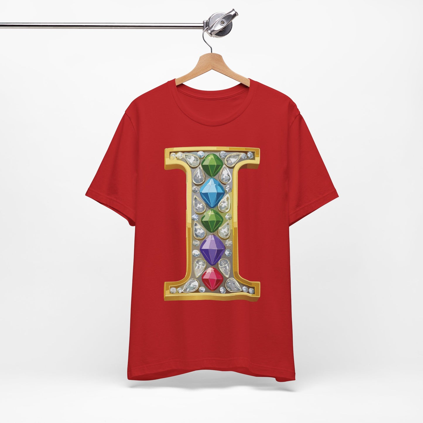 Letter Shirt, Shirt with Letters, Tee Shirt with Gold Letter, Shirt with Antique Letters
