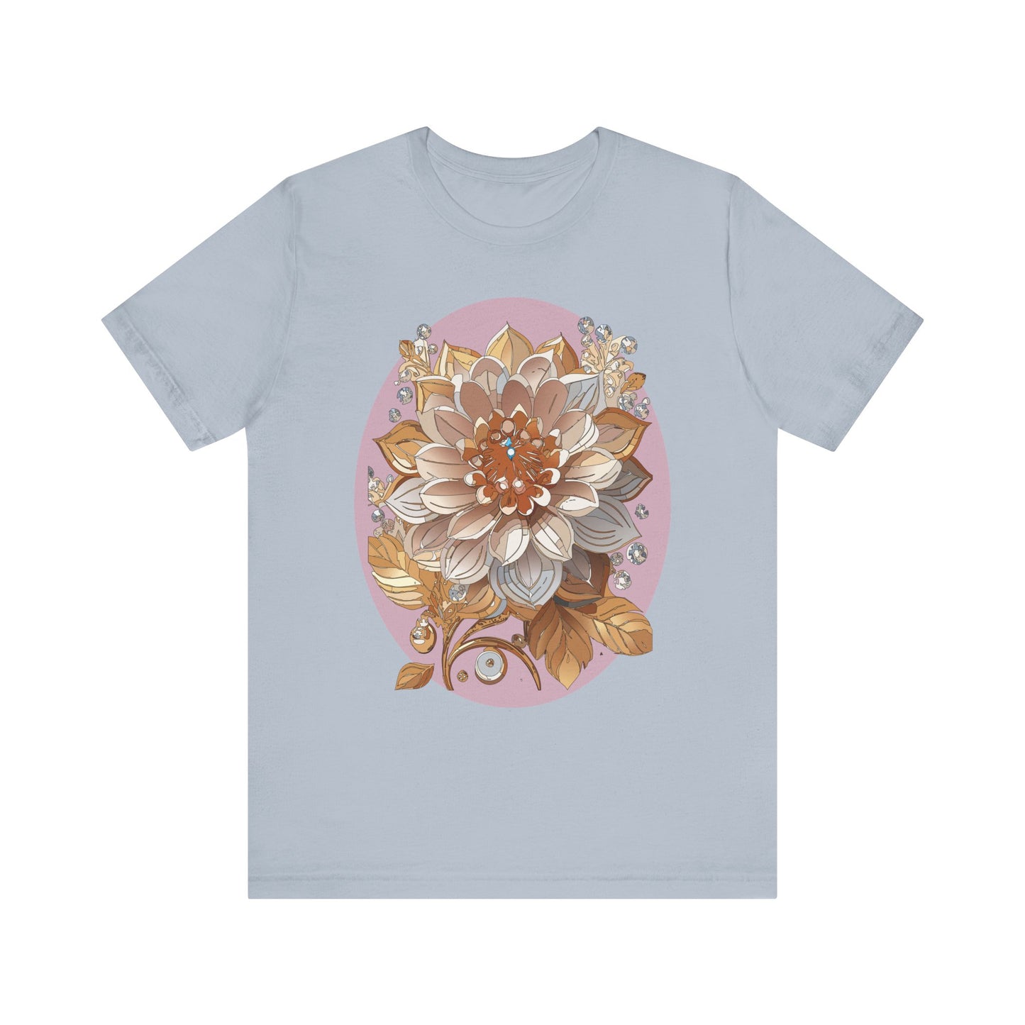 Floral Shirt, Flower Shirt, Tee Shirt with Antique Flower