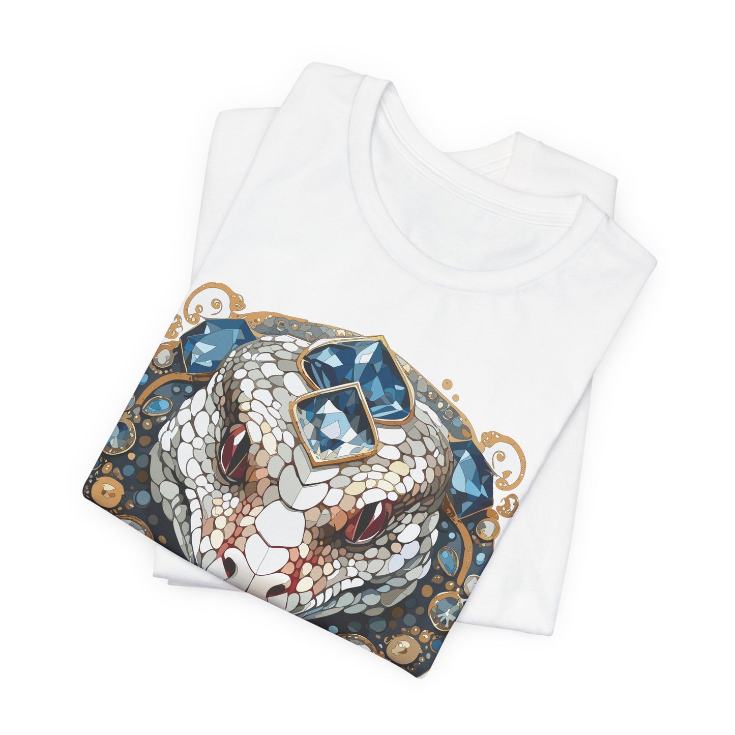 Animal Shirt, Shirt with Animal, Tee Shirt with Gold Animal Medal, Shirt with Antique Animal Medallion