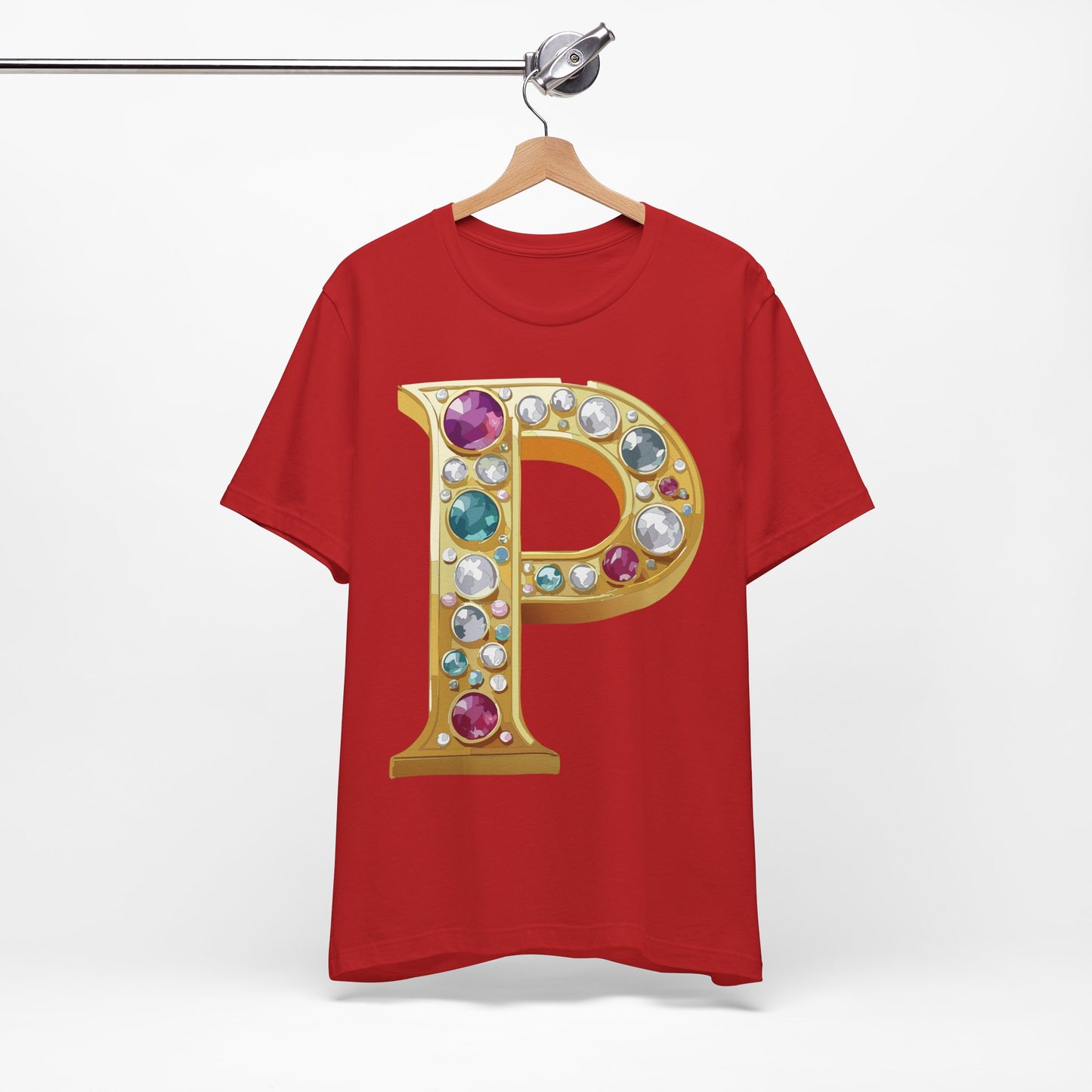 Letter Shirt, Shirt with Letters, Tee Shirt with Gold Letter, Shirt with Antique Letters