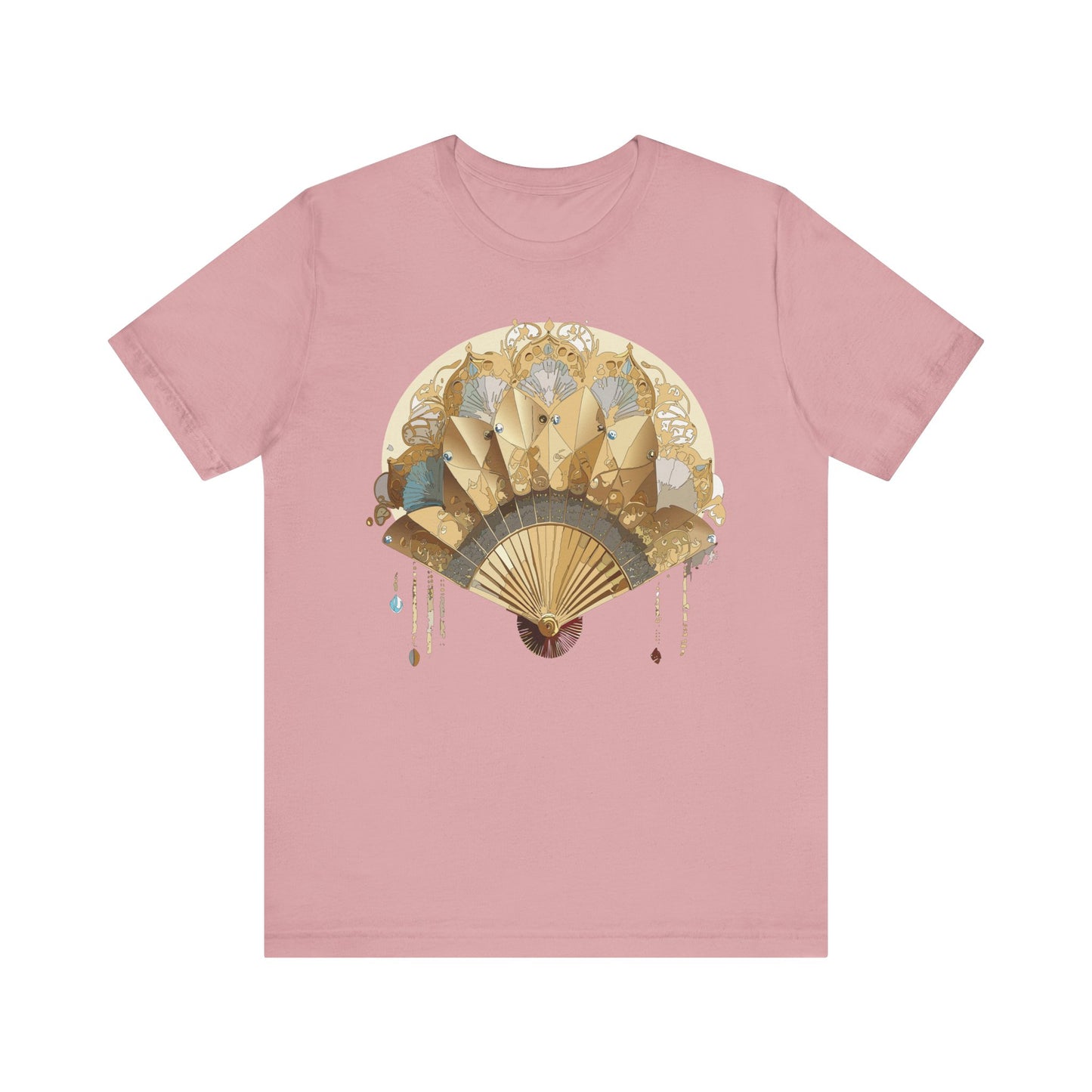 Fan shirt, Shirt with Fan, Tee Shirt with Gold Blower