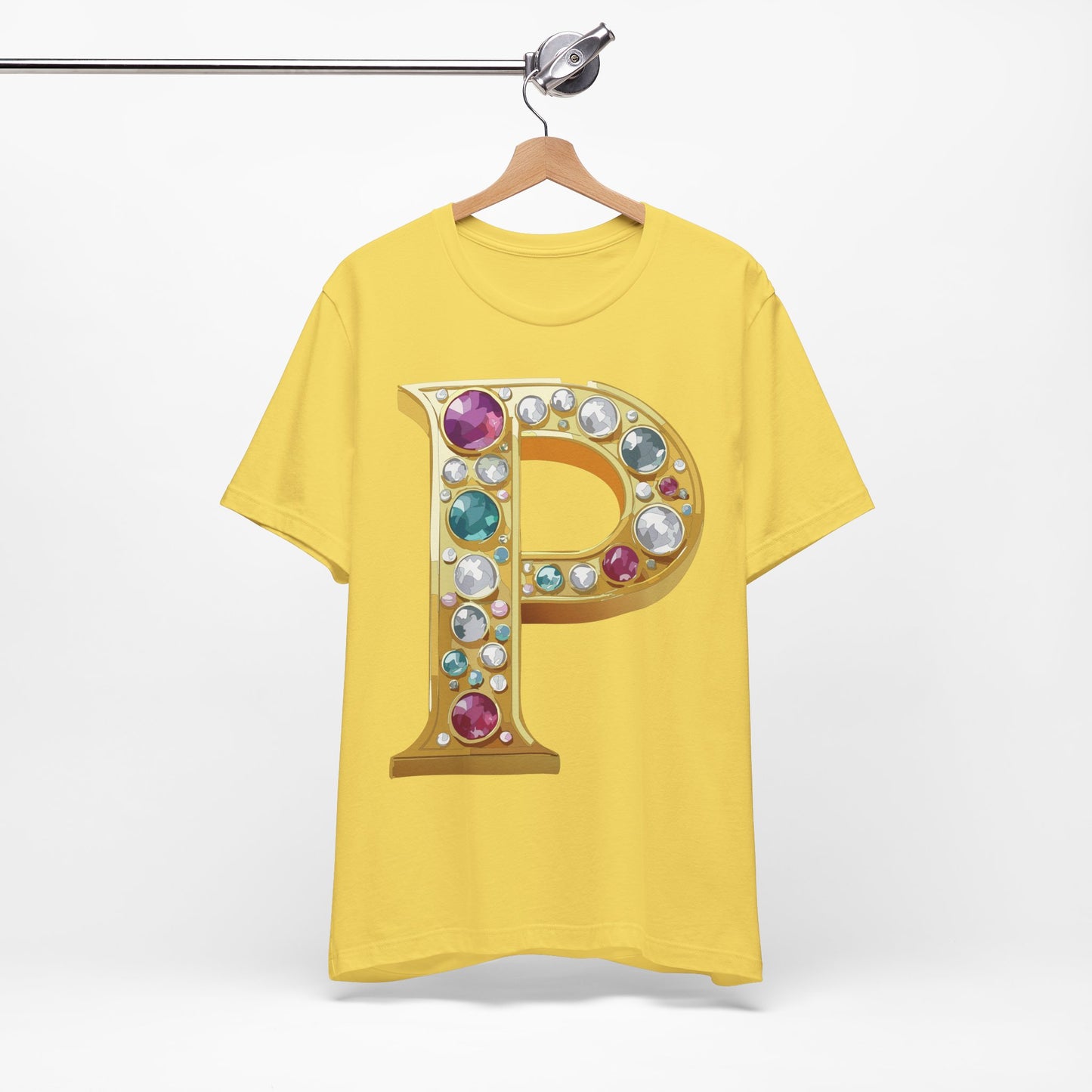 Letter Shirt, Shirt with Letters, Tee Shirt with Gold Letter, Shirt with Antique Letters