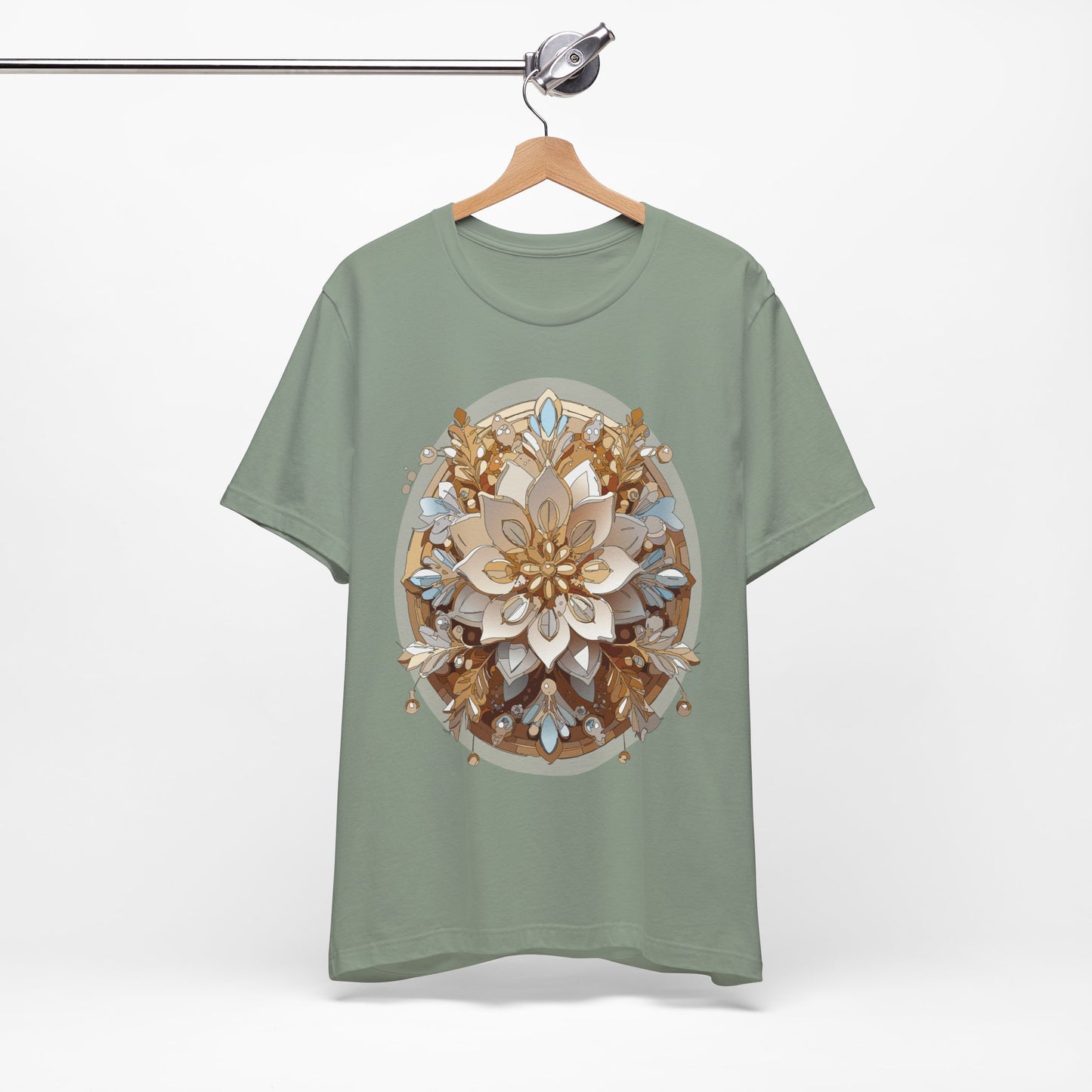 Floral Shirt, Flower Shirt, Tee Shirt with Antique Flower