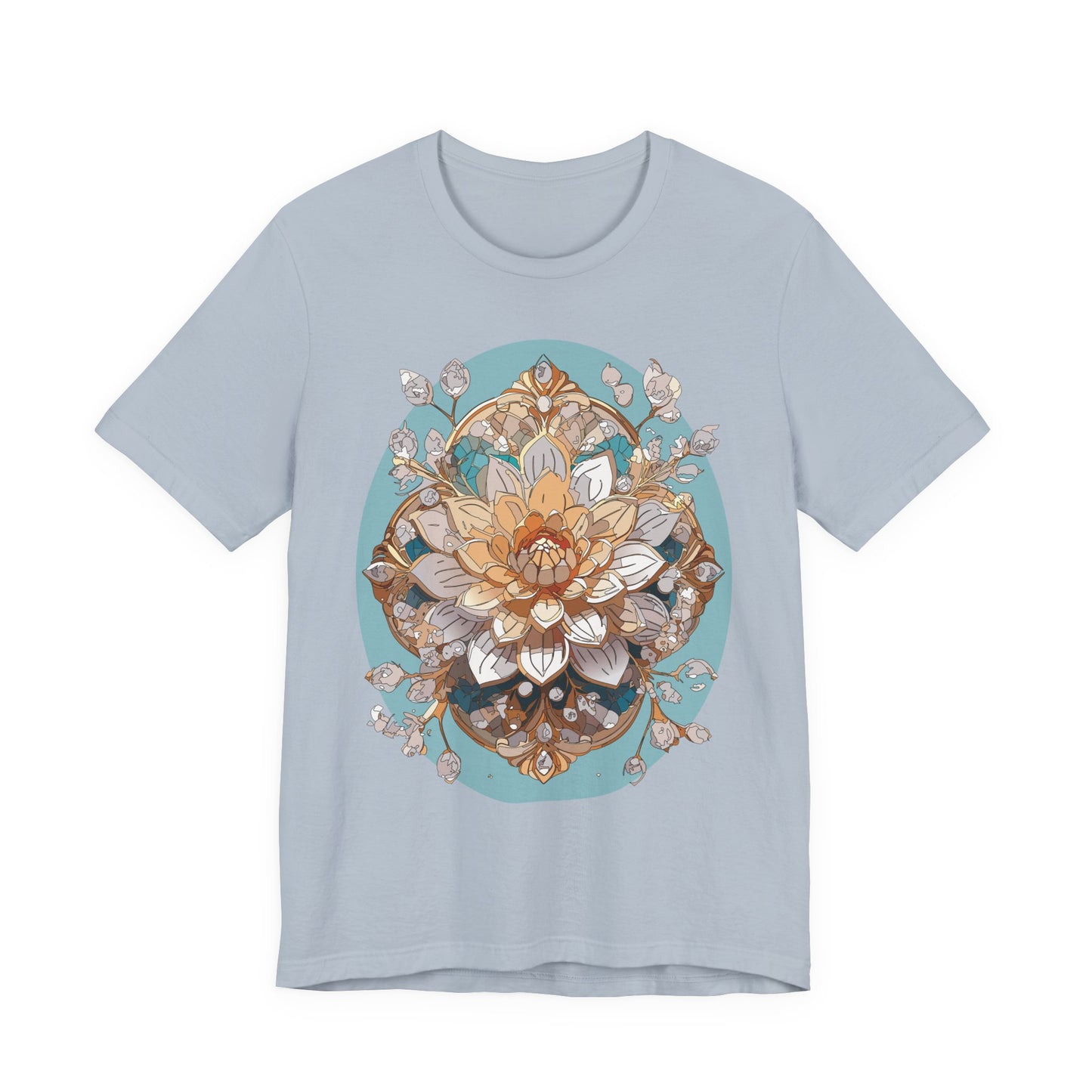 Floral Shirt, Flower Shirt, Tee Shirt with Antique Flower
