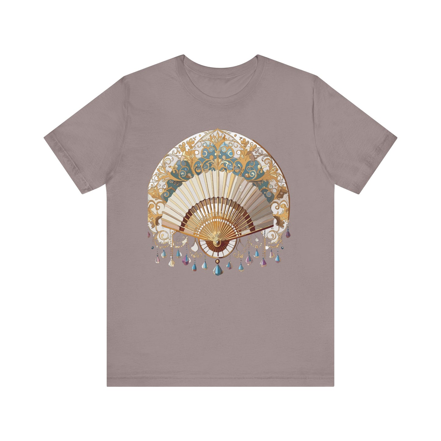 Fan shirt, Shirt with Fan, Tee Shirt with Gold Blower