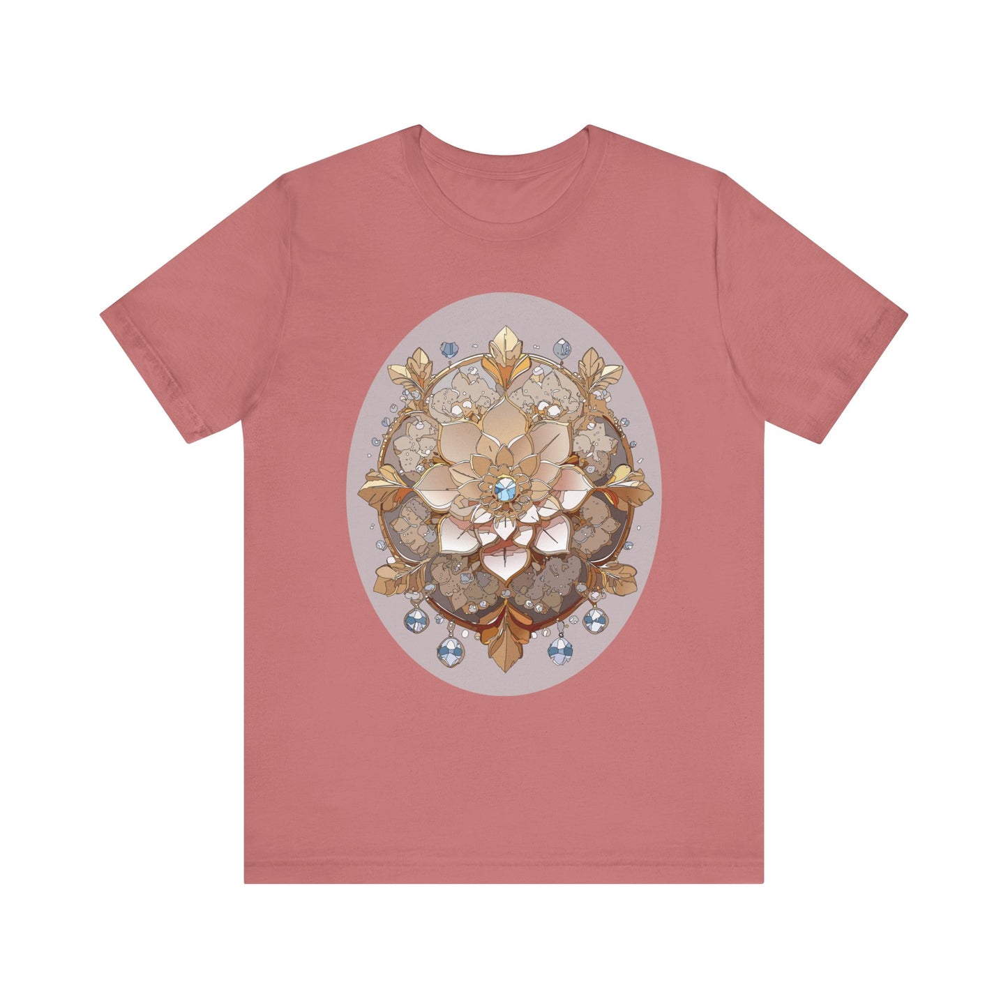 Floral Shirt, Flower Shirt, Tee Shirt with Antique Flower