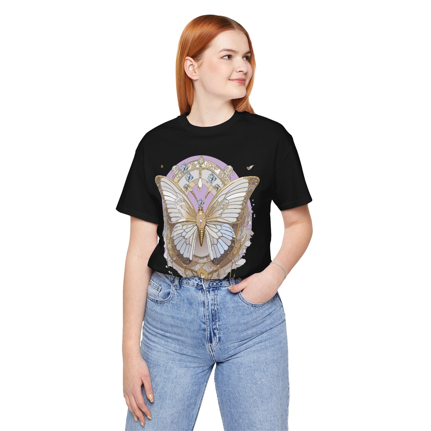 Butterfly Shirt, Shirt with Butterfly, Tee Shirt with Antique Butterfly