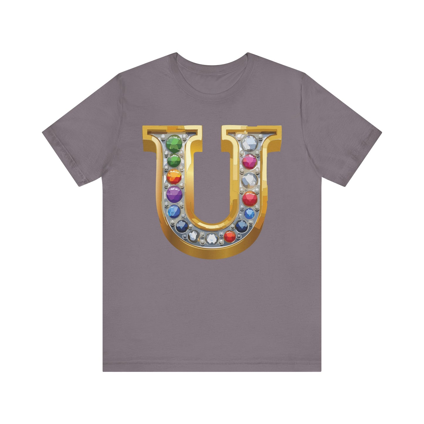 Letter Shirt, Shirt with Letters, Tee Shirt with Gold Letter, Shirt with Antique Letters