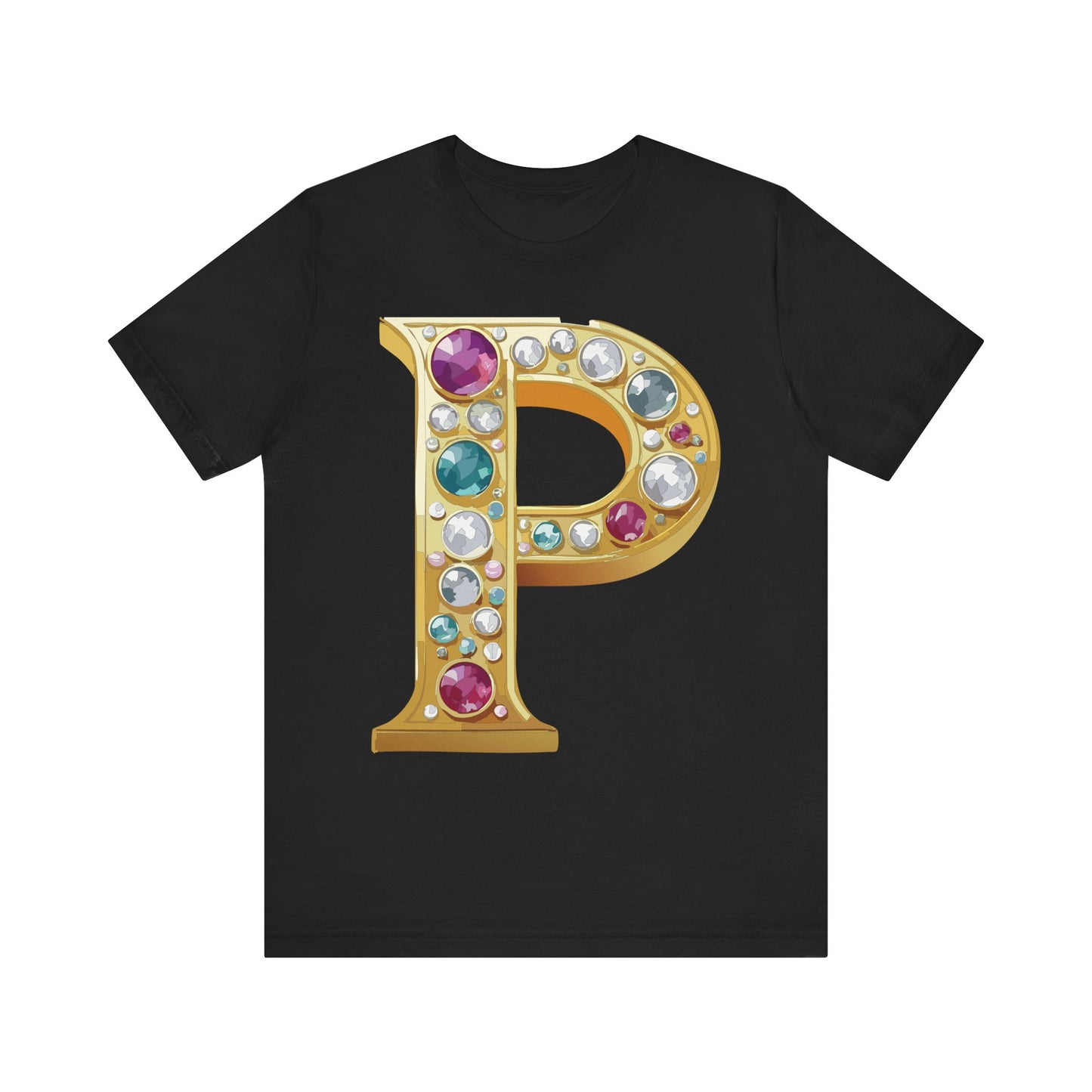 Letter Shirt, Shirt with Letters, Tee Shirt with Gold Letter, Shirt with Antique Letters