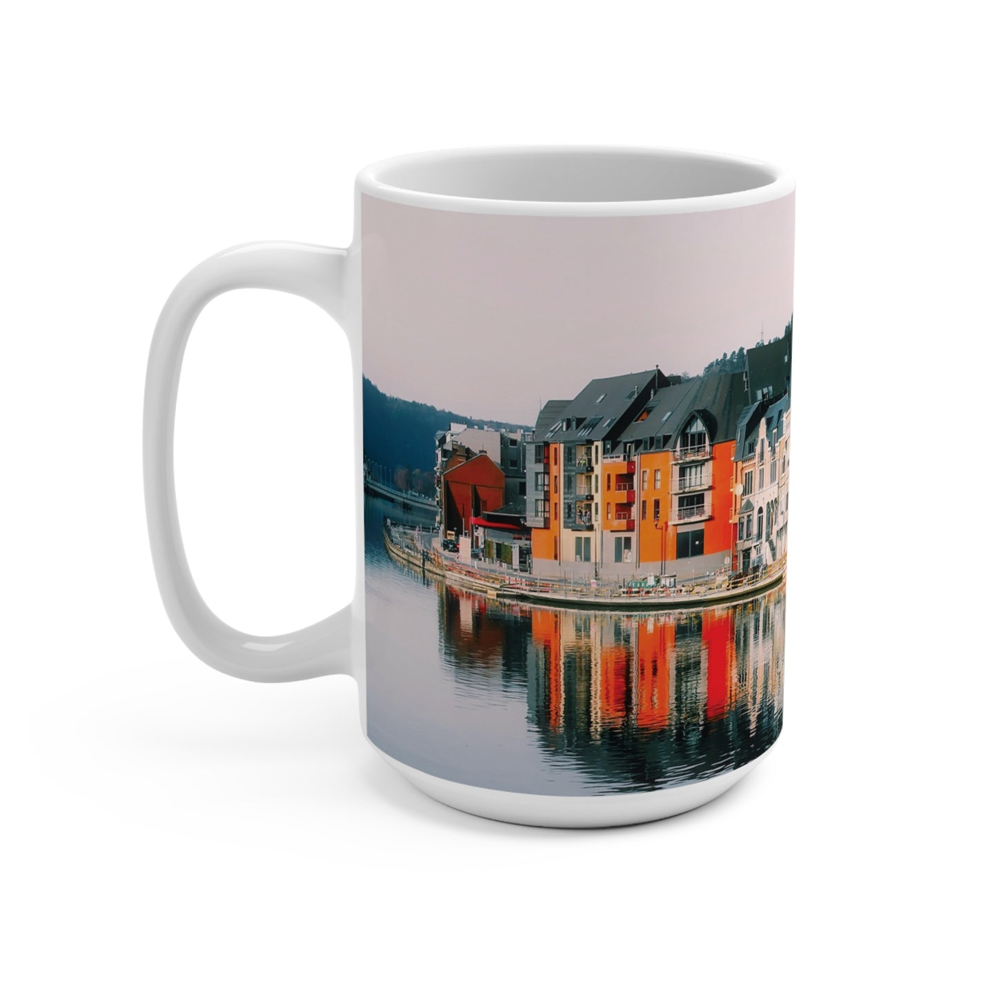 Coffee & Tea Mug with City prints, 15oz