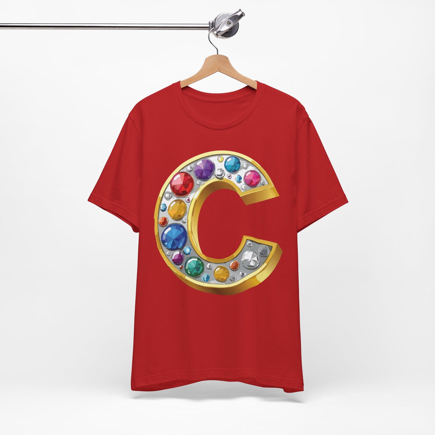 Letter Shirt, Shirt with Letters, Tee Shirt with Gold Letter, Shirt with Antique Letters