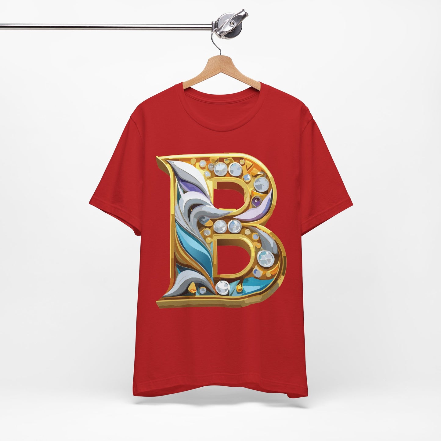 Letter Shirt, Shirt with Letters, Tee Shirt with Gold Letter, Shirt with Antique Letters