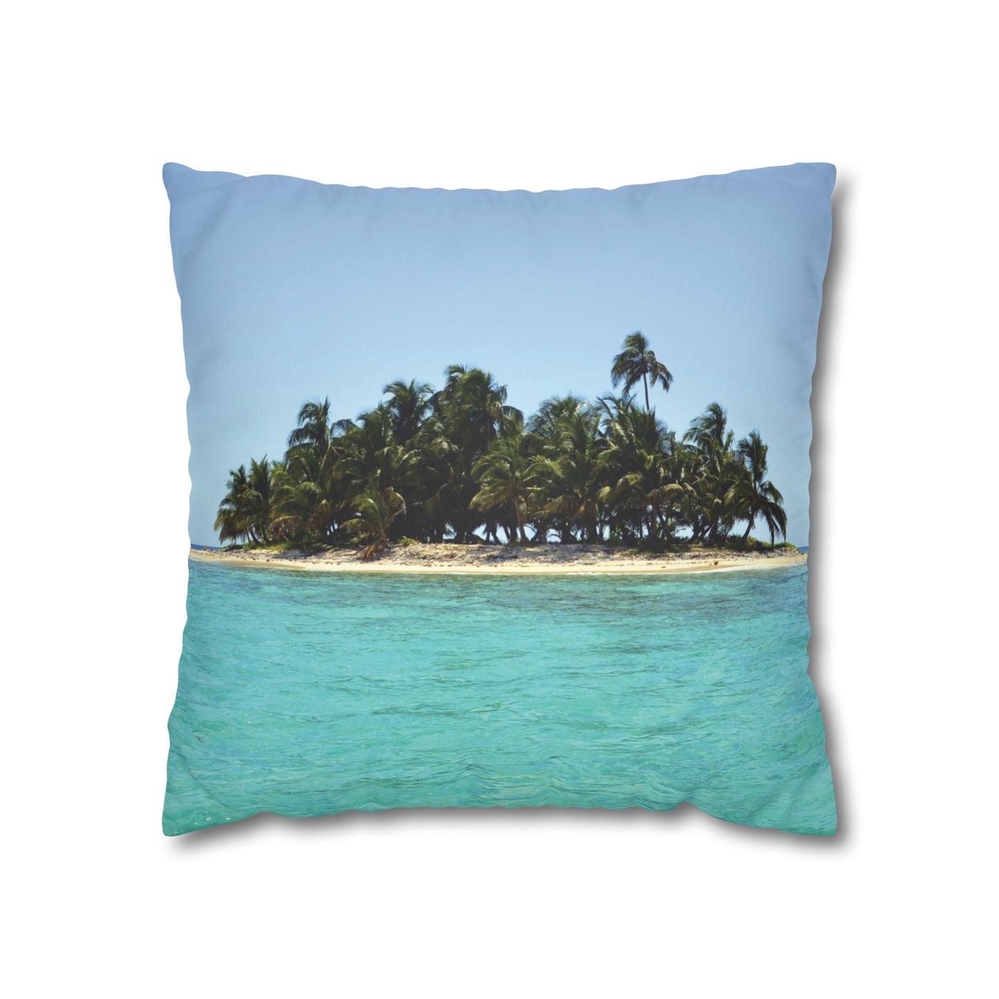 Beach Faux Suede Square Pillowcase