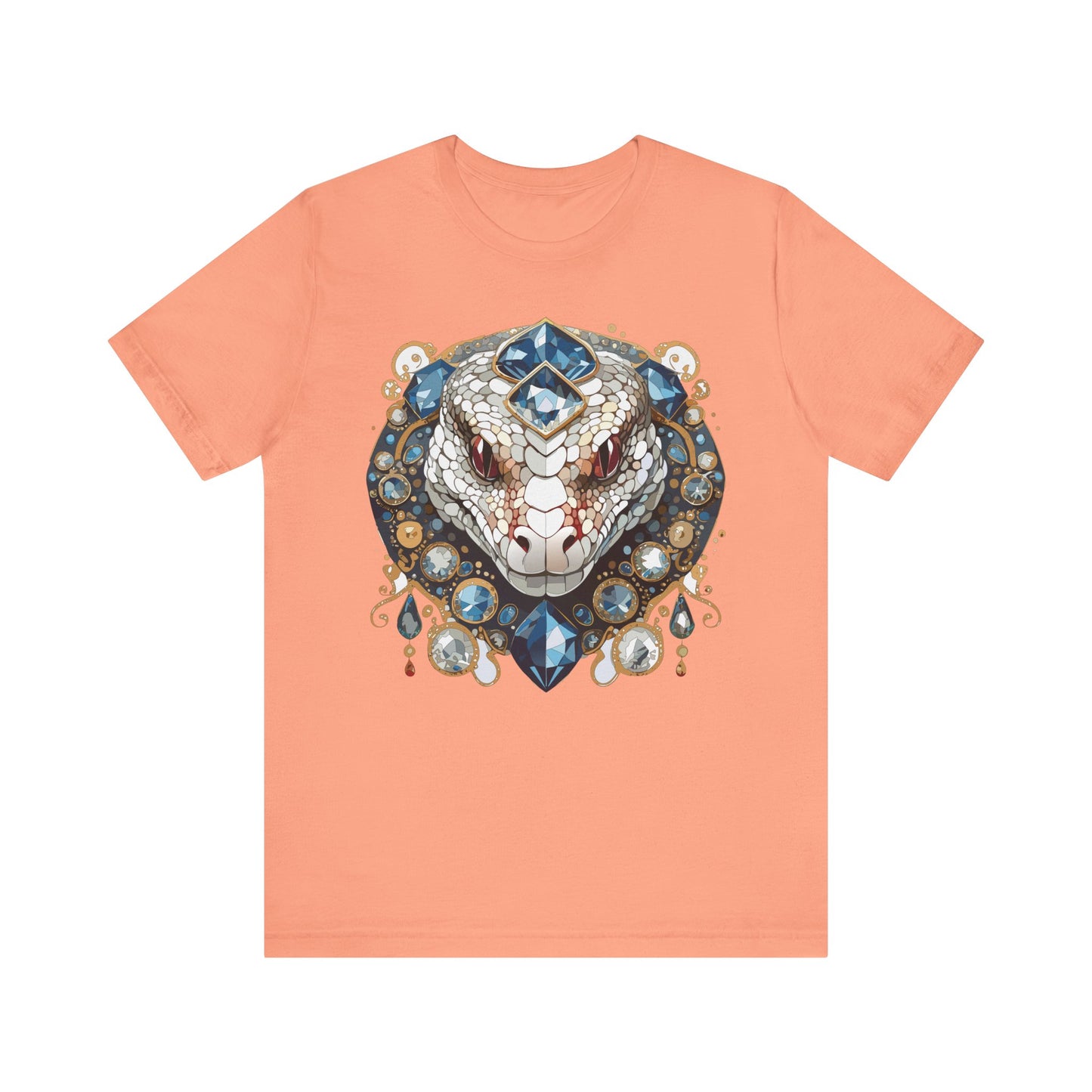 Animal Shirt, Shirt with Animal, Tee Shirt with Gold Animal Medal, Shirt with Antique Animal Medallion