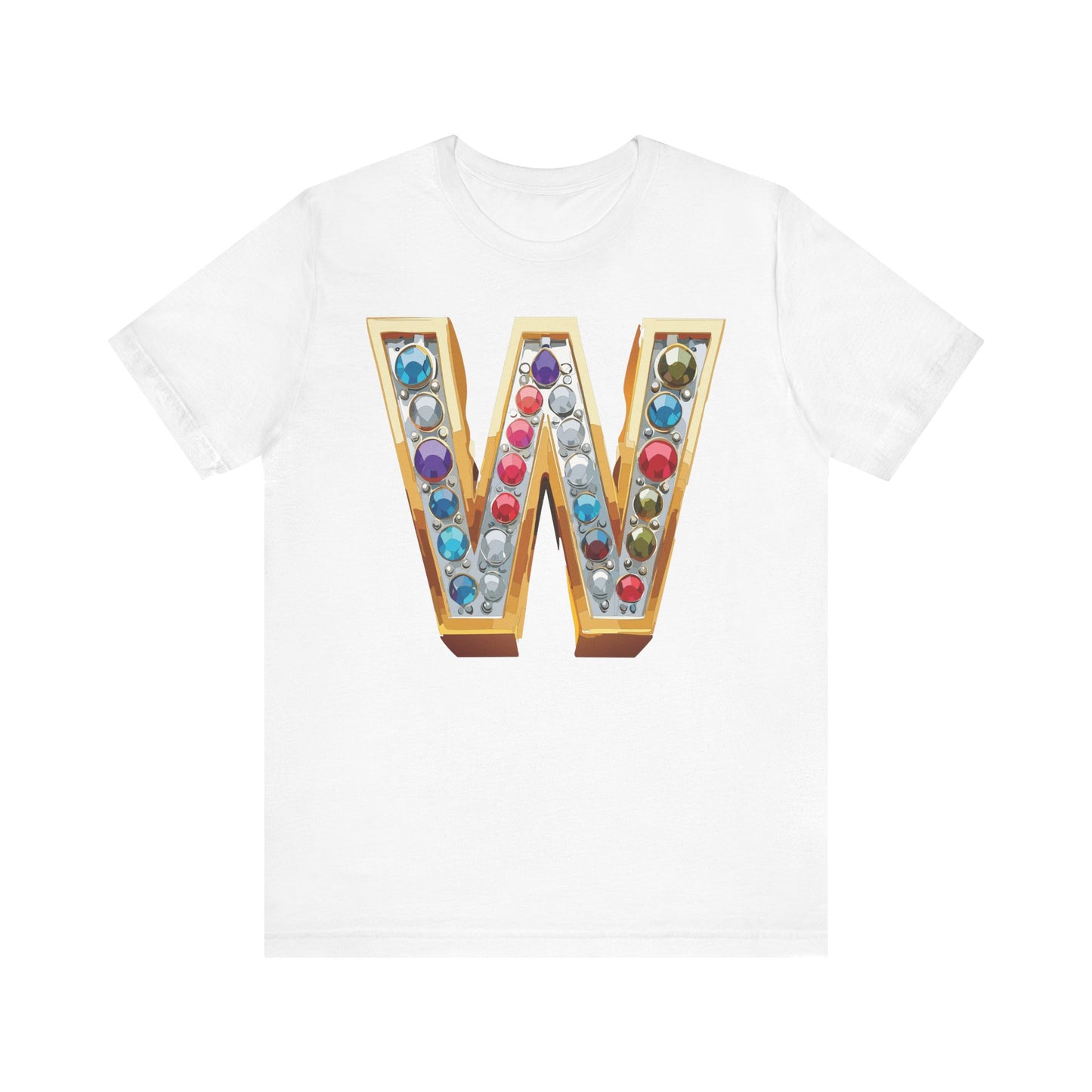 Letter Shirt, Shirt with Letters, Tee Shirt with Gold Letter, Shirt with Antique Letters