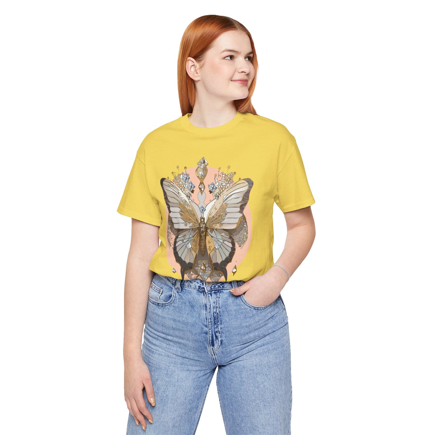 Butterfly Shirt, Shirt with Butterfly, Tee Shirt with Antique Butterfly