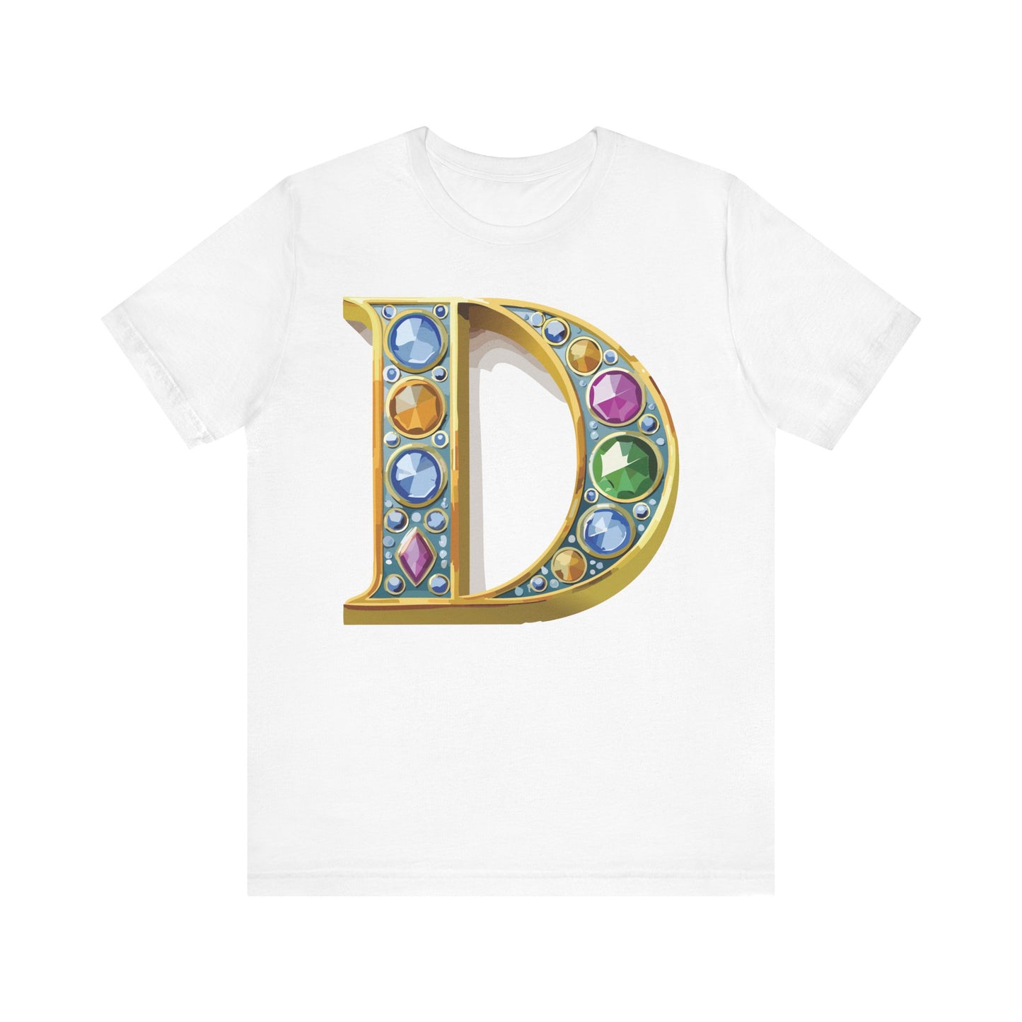 Letter Shirt, Shirt with Letters, Tee Shirt with Gold Letter, Shirt with Antique Letters