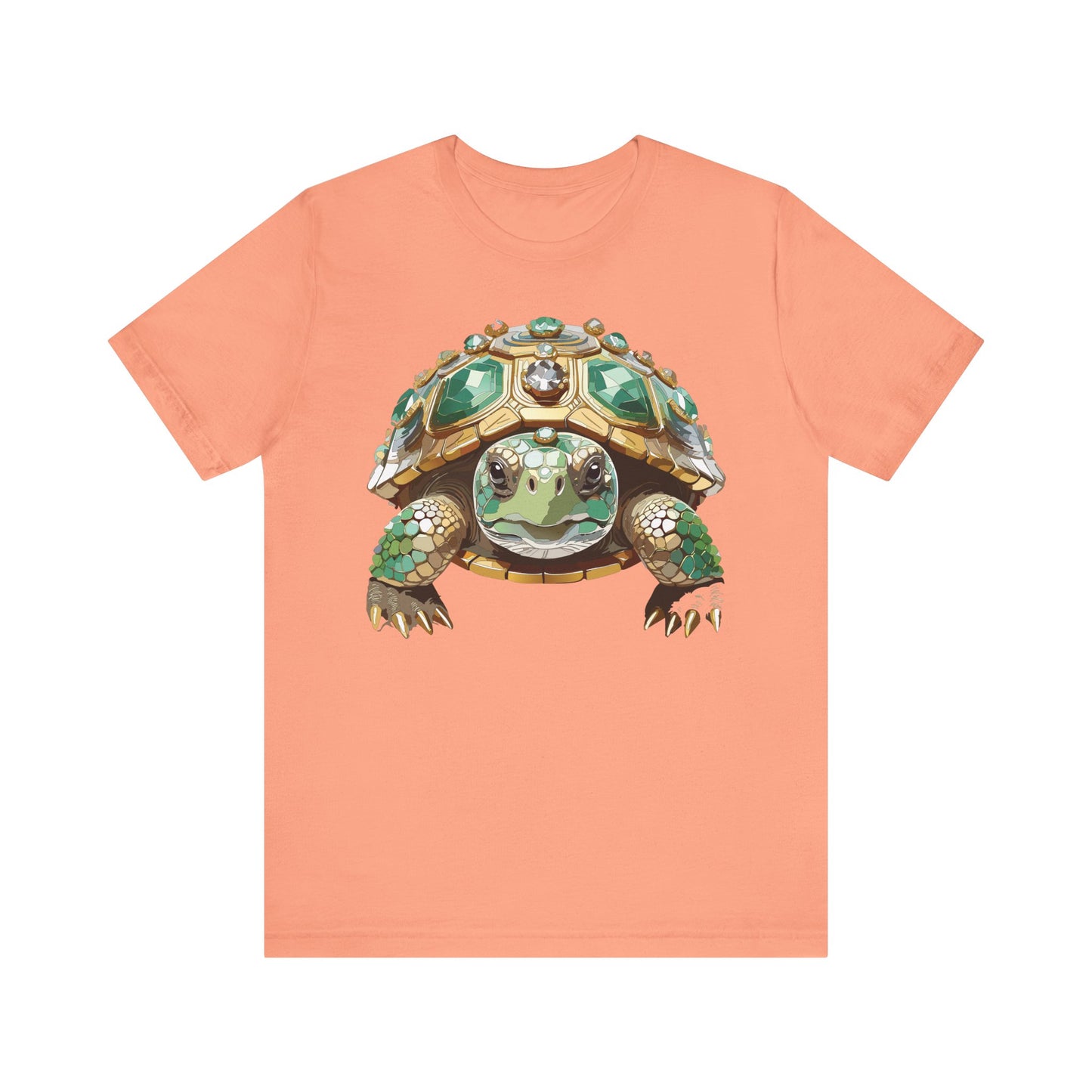 Animal Shirt, Shirt with Animal, Tee Shirt with Gold Animal Medal, Shirt with Antique Animal Medallion