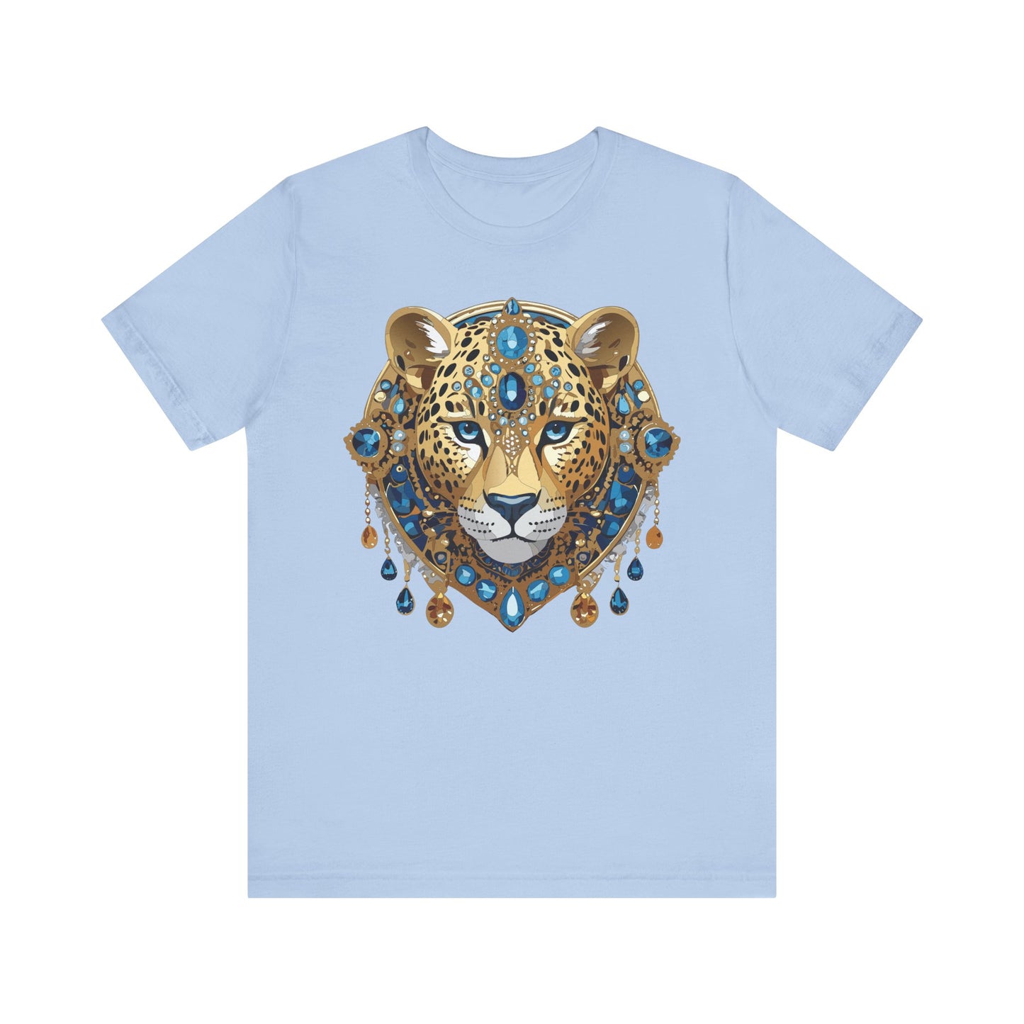 Animal Shirt, Shirt with Animal, Tee Shirt with Gold Animal Medal, Shirt with Antique Animal Medallion