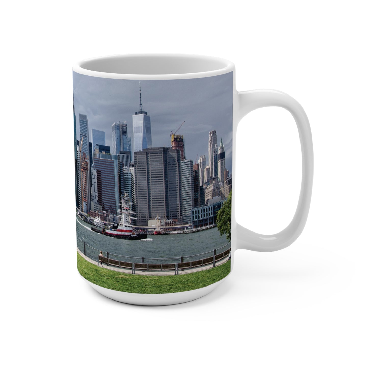 Coffee & Tea Mug with City prints, 15oz