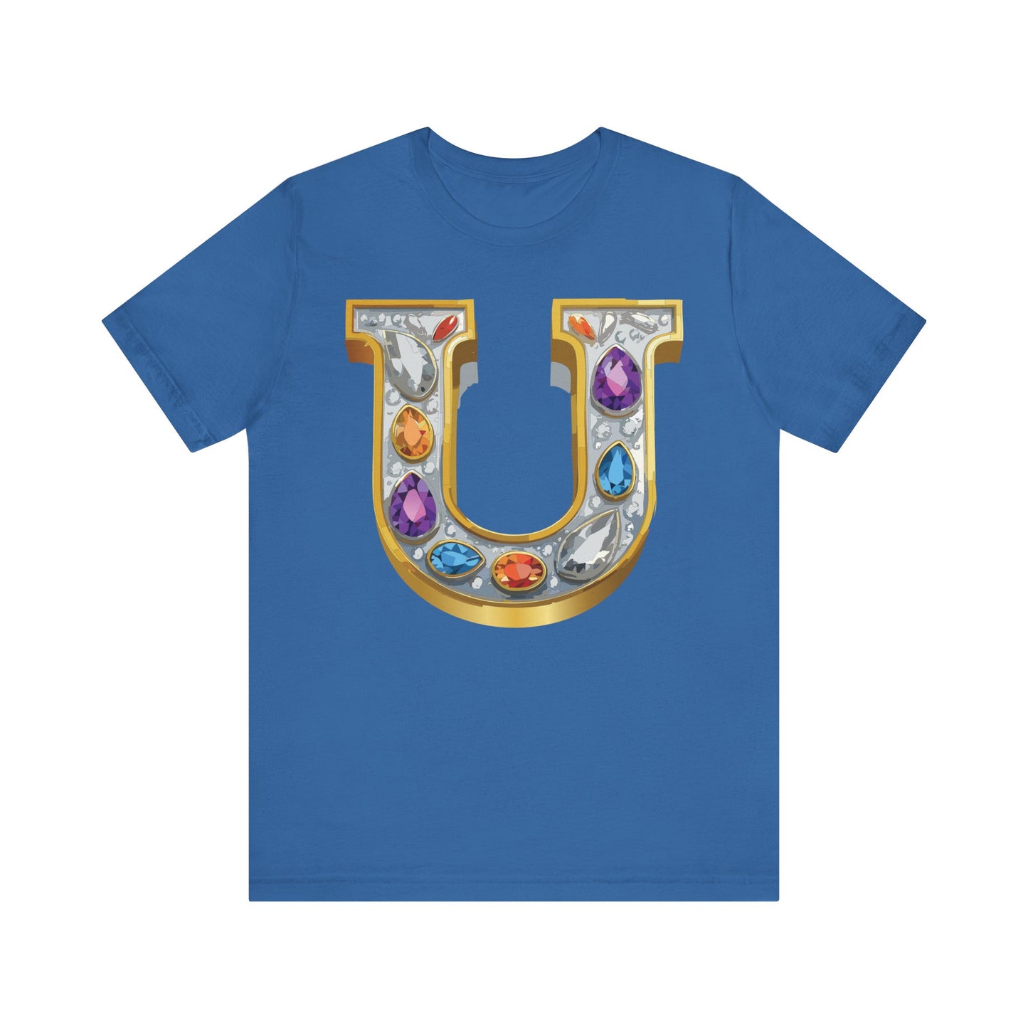 Letter Shirt, Shirt with Letters, Tee Shirt with Gold Letter, Shirt with Antique Letters
