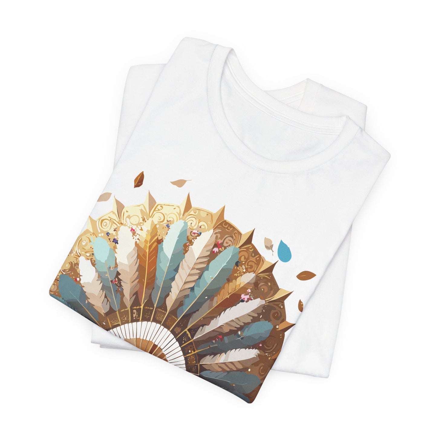 Fan shirt, Shirt with Fan, Tee Shirt with Gold Blower