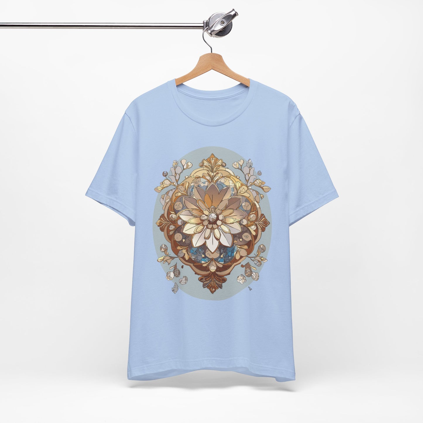 Floral Shirt, Flower Shirt, Tee Shirt with Antique Flower