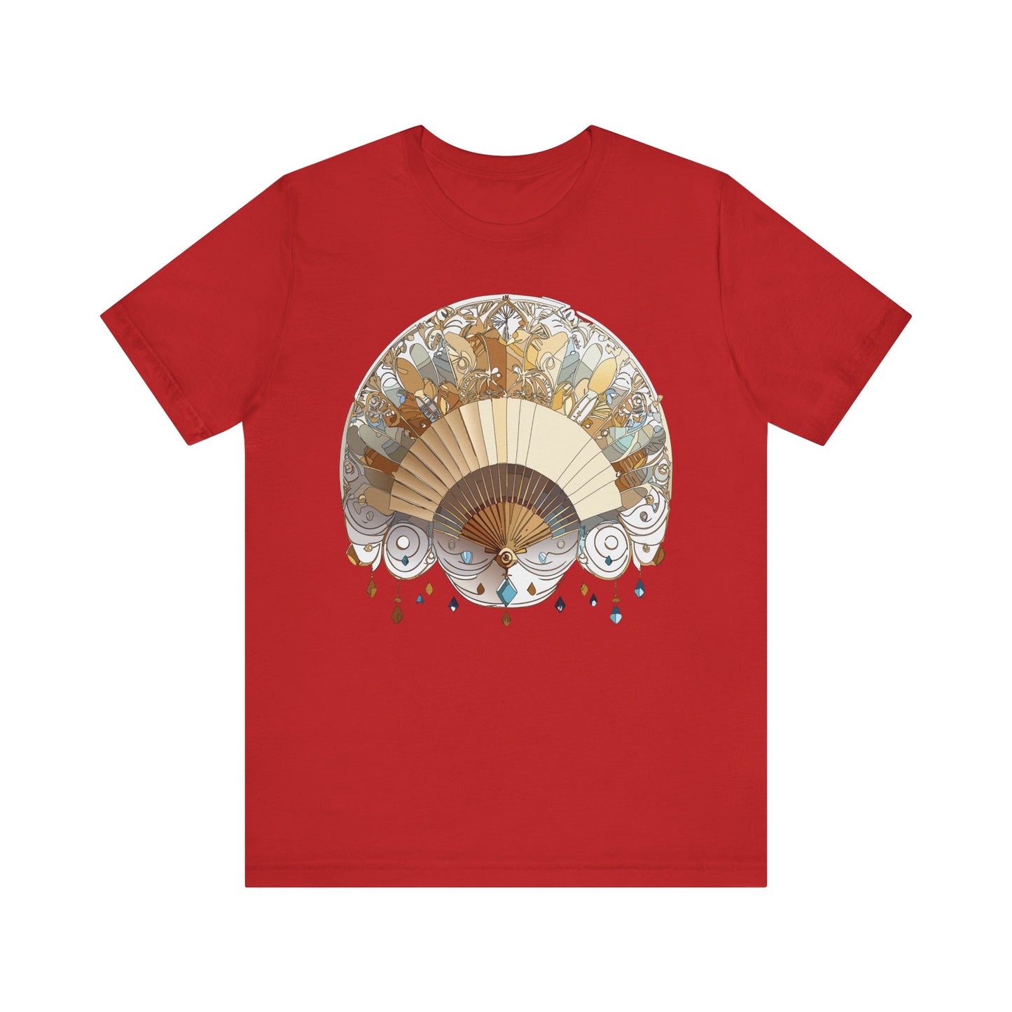 Fan shirt, Shirt with Fan, Tee Shirt with Gold Blower