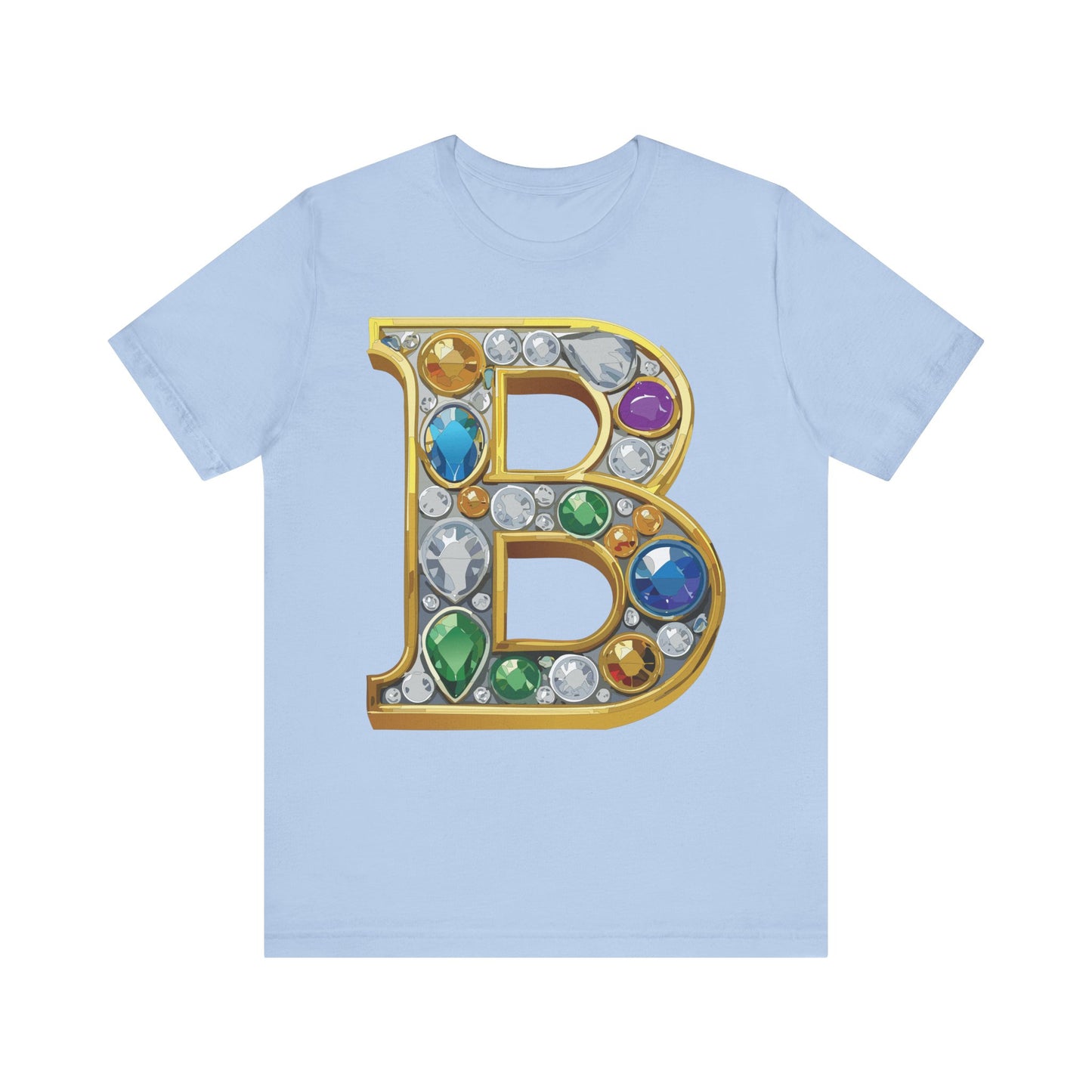 Letter Shirt, Shirt with Letters, Tee Shirt with Gold Letter, Shirt with Antique Letters