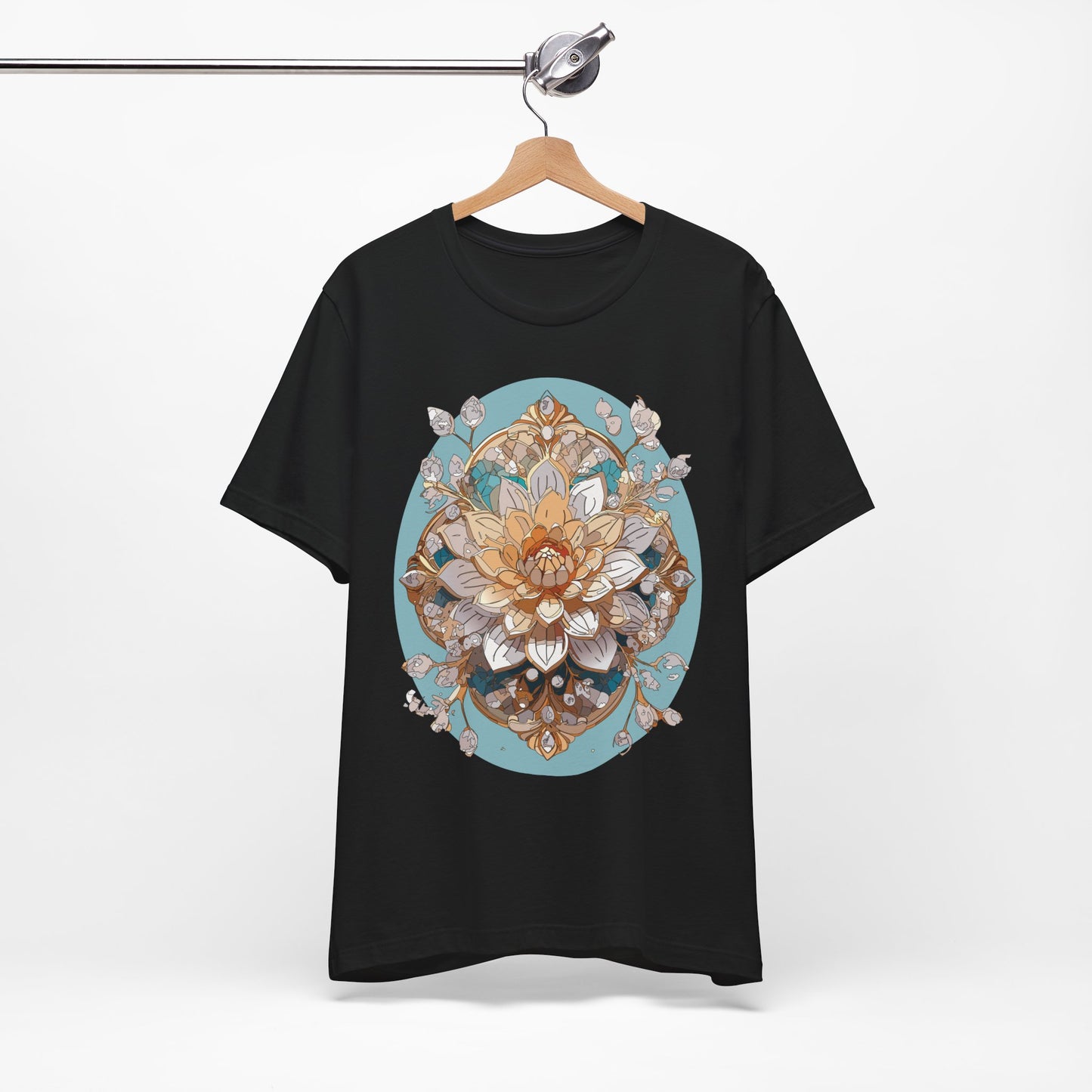 Floral Shirt, Flower Shirt, Tee Shirt with Antique Flower