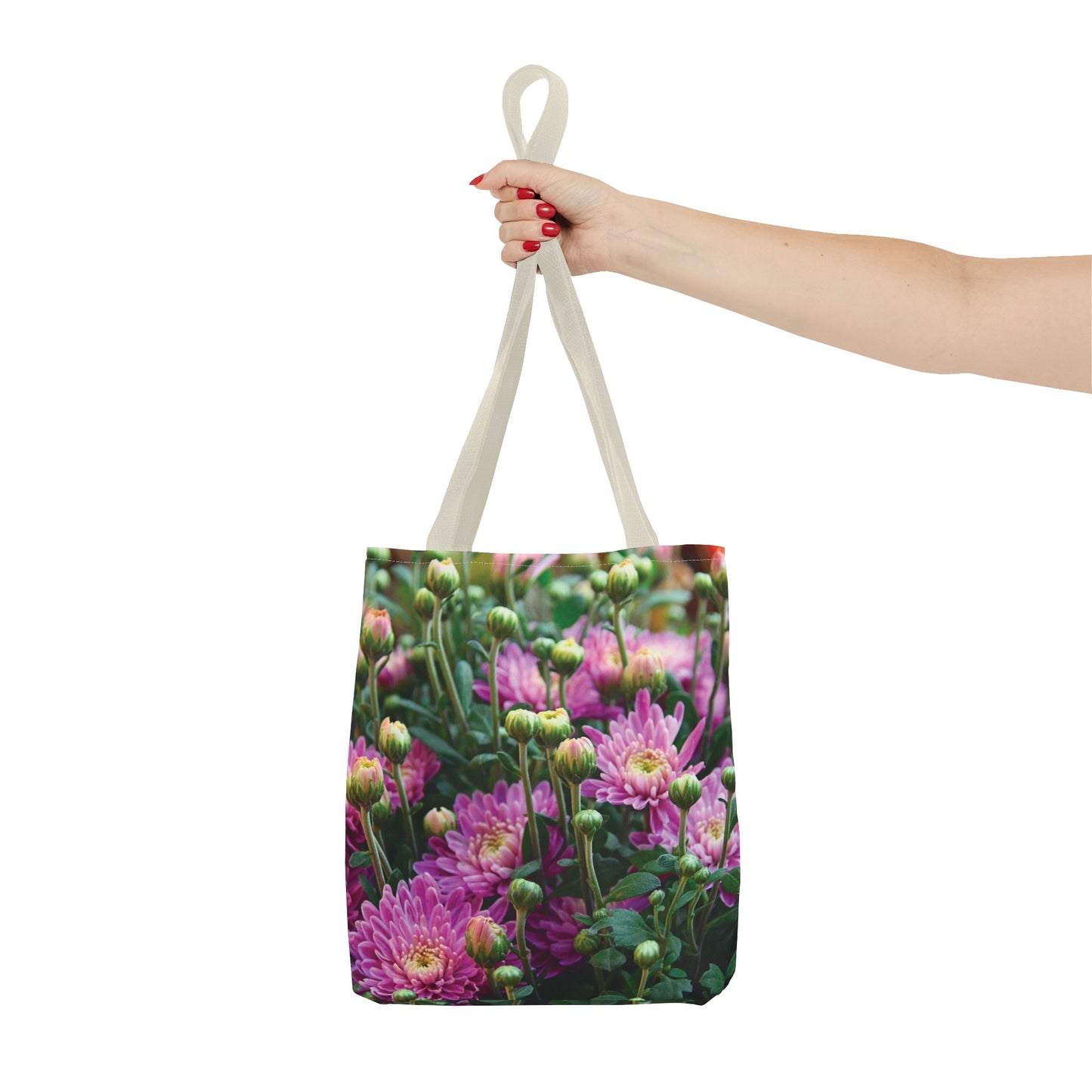 Canvas Bag with Floral Prints