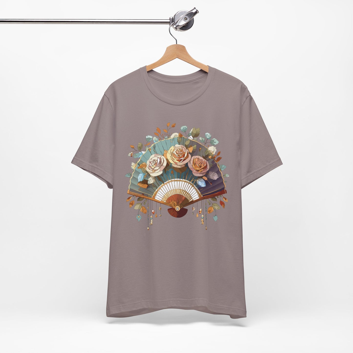 Fan shirt, Shirt with Fan, Tee Shirt with Gold Blower
