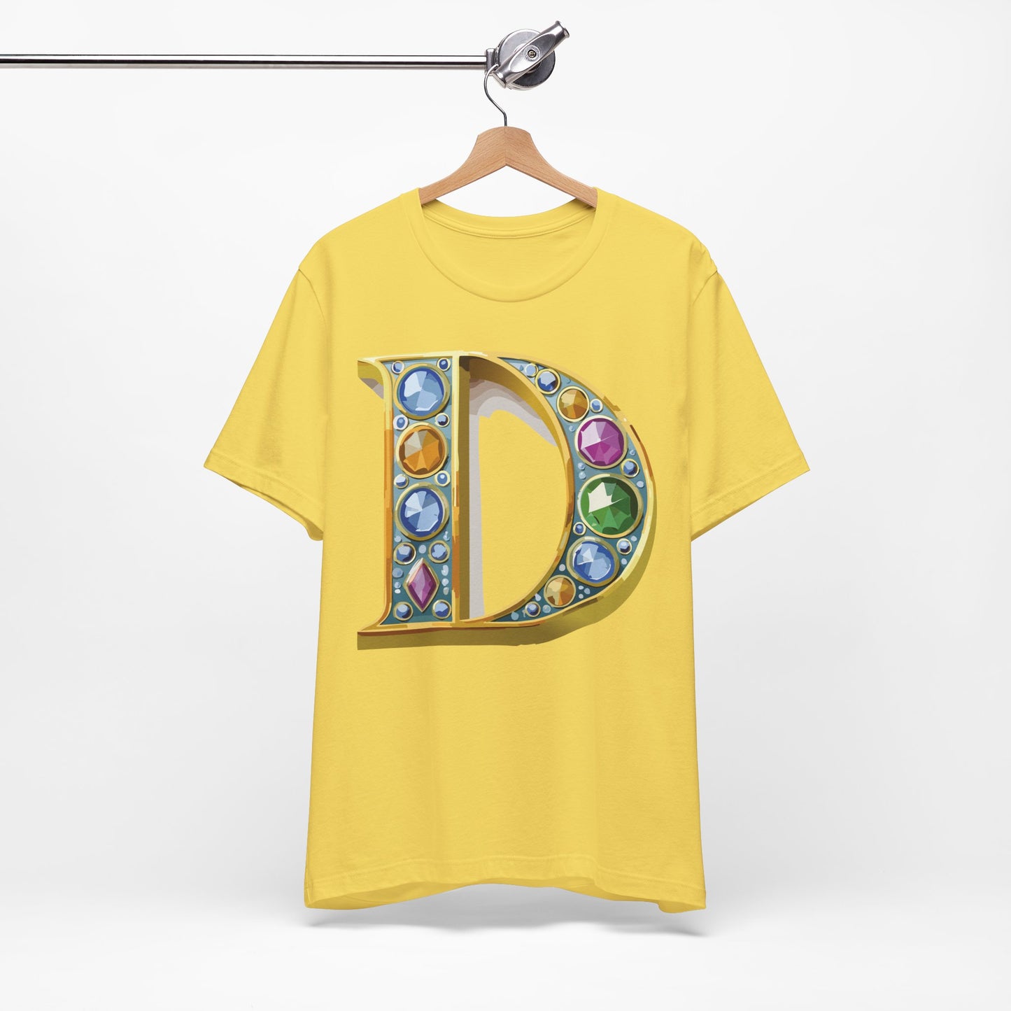 Letter Shirt, Shirt with Letters, Tee Shirt with Gold Letter, Shirt with Antique Letters