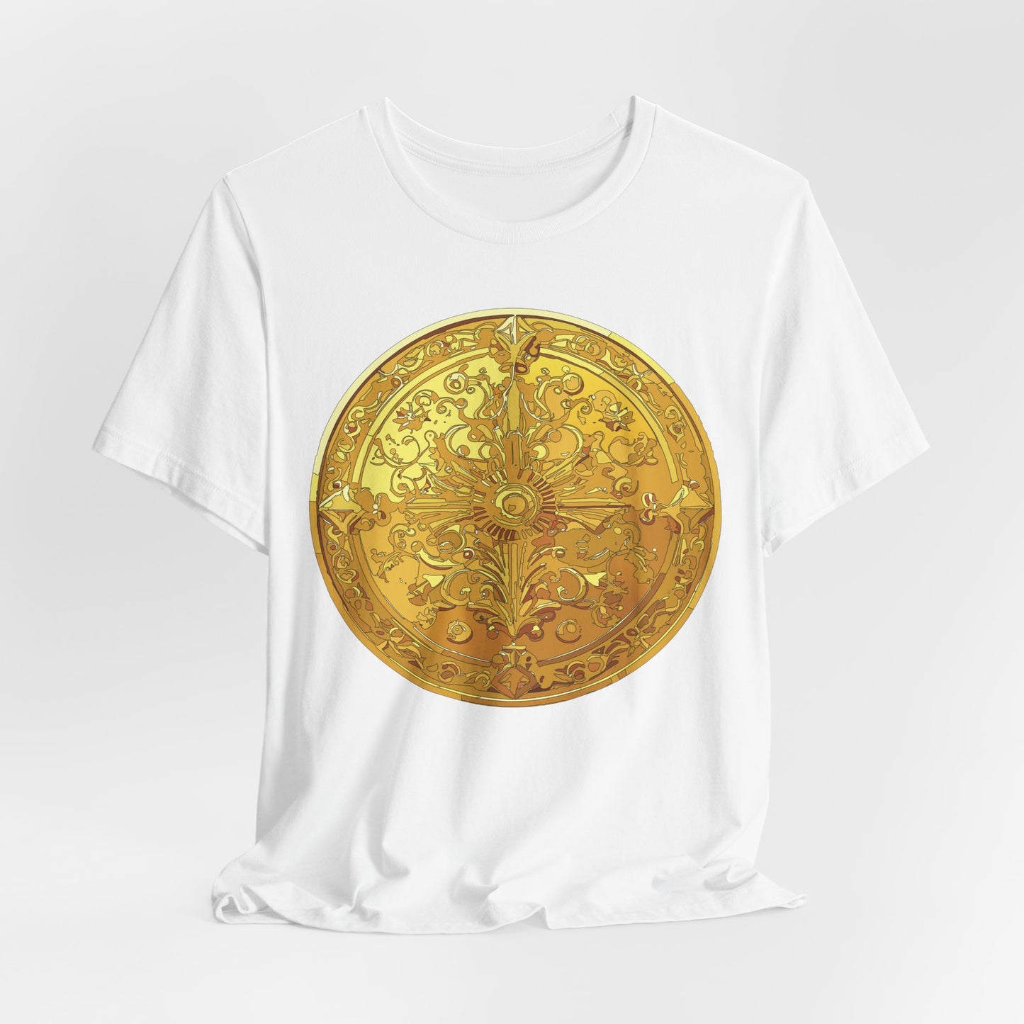 Coin Shirt, Shirt with Coin, Tee Shirt with Gold Coin, Shirt with Antique Coin