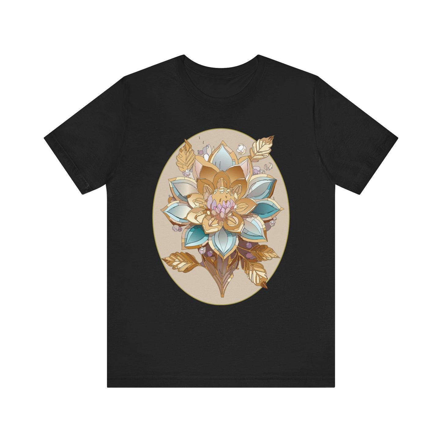 Floral Shirt, Flower Shirt, Tee Shirt with Antique Flower