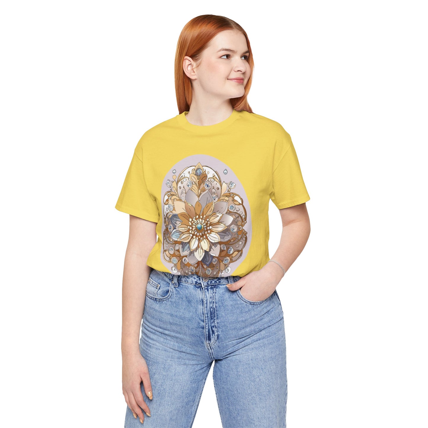 Floral Shirt, Flower Shirt, Tee Shirt with Antique Flower