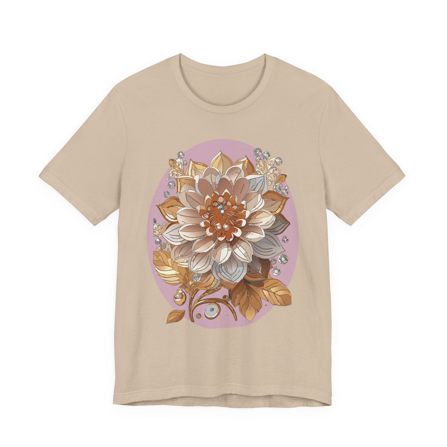 Floral Shirt, Flower Shirt, Tee Shirt with Antique Flower