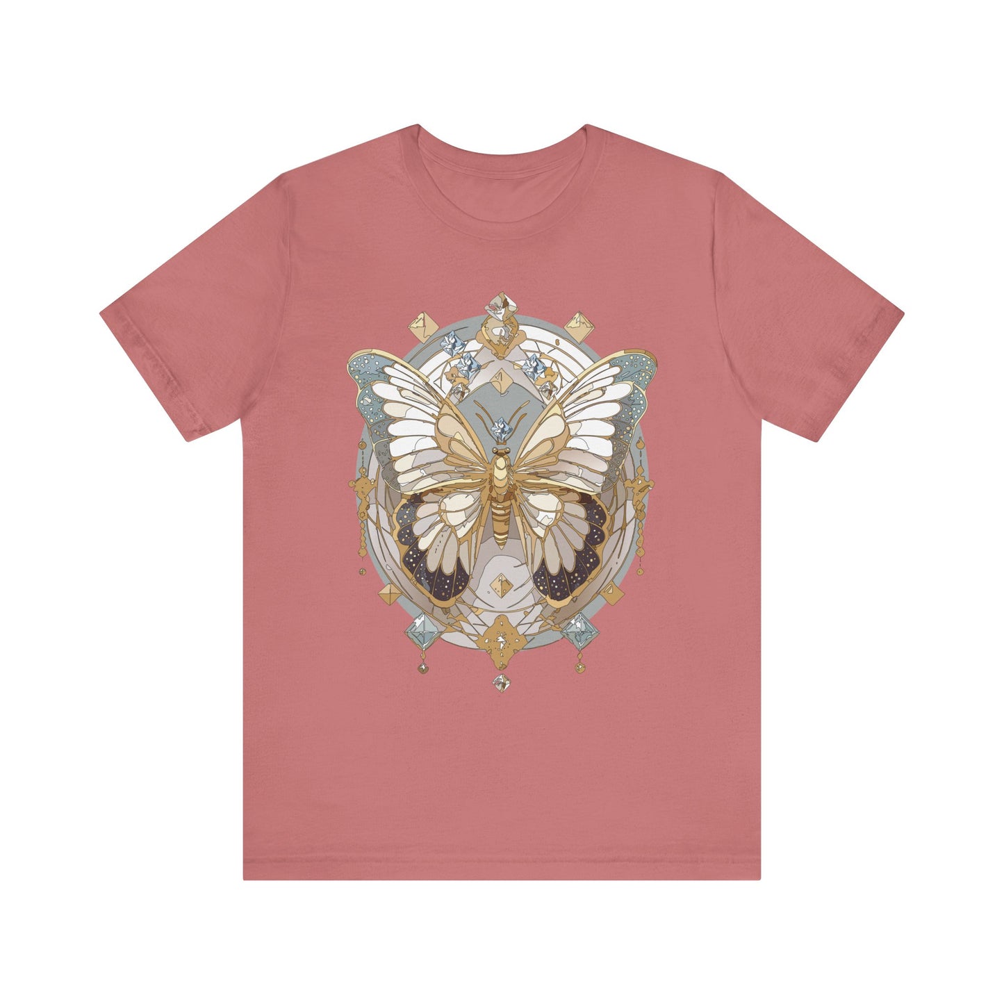 Butterfly Shirt, Shirt with Butterfly, Tee Shirt with Antique Butterfly