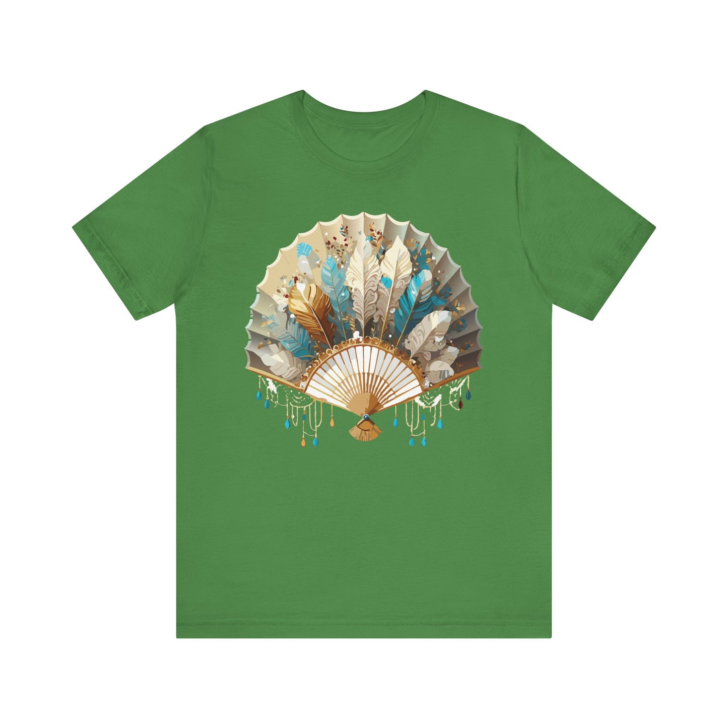 Fan shirt, Shirt with Fan, Tee Shirt with Gold Blower