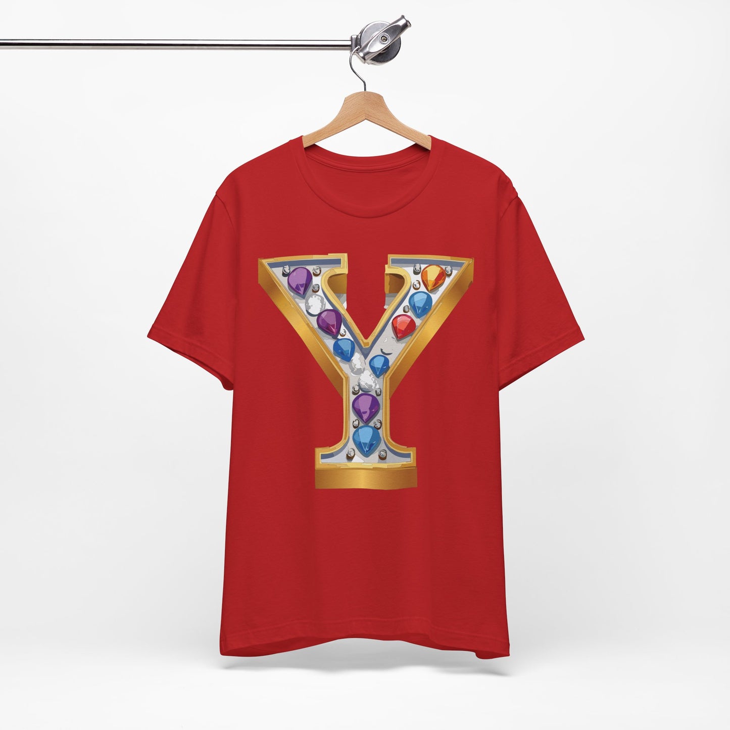 Letter Shirt, Shirt with Letters, Tee Shirt with Gold Letter, Shirt with Antique Letters