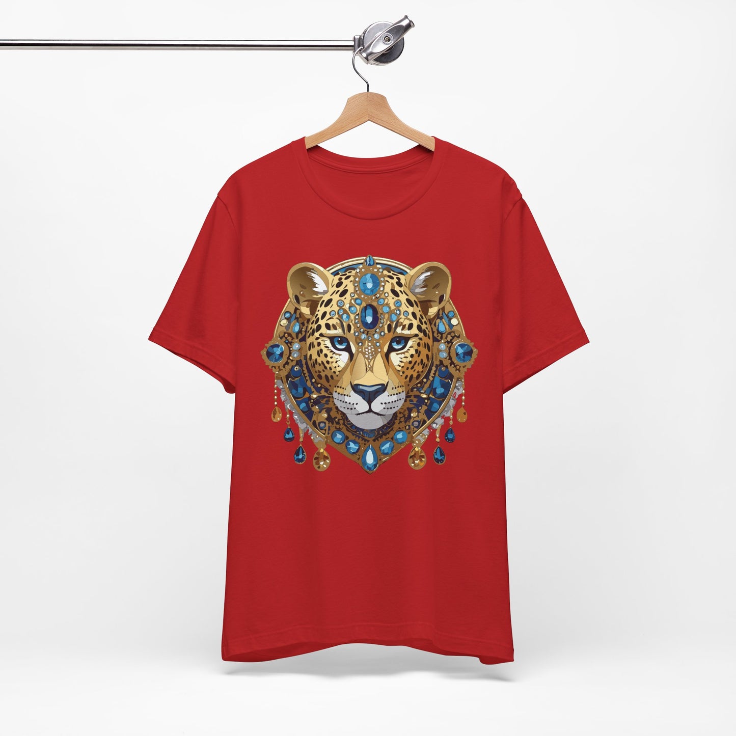 Animal Shirt, Shirt with Animal, Tee Shirt with Gold Animal Medal, Shirt with Antique Animal Medallion