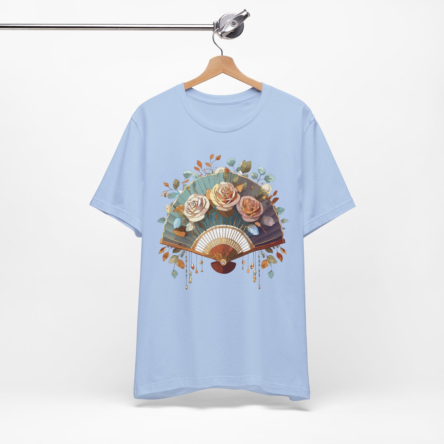 Fan shirt, Shirt with Fan, Tee Shirt with Gold Blower